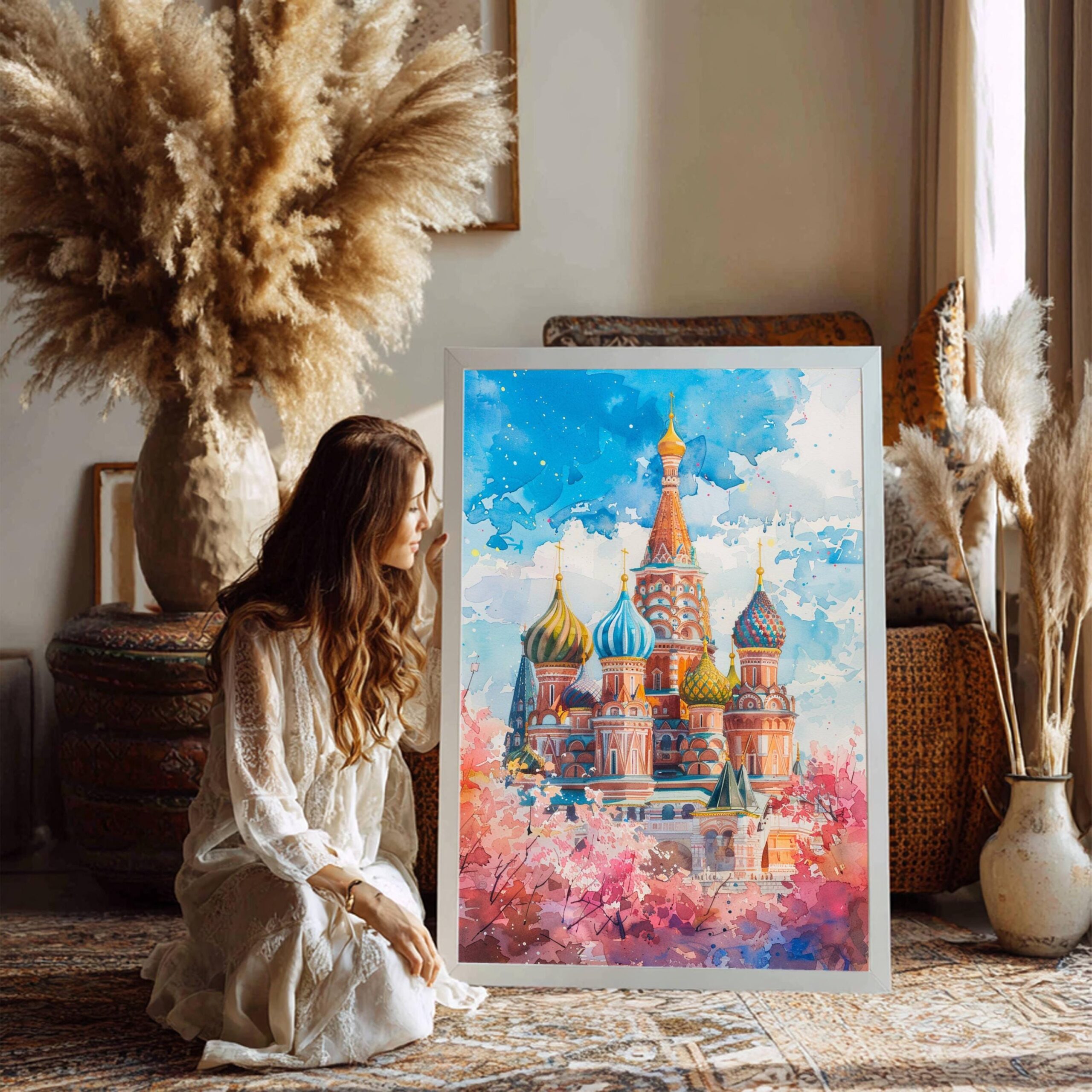 Russia Watercolor Art Print: Europe Art Travel Poster - Image 2
