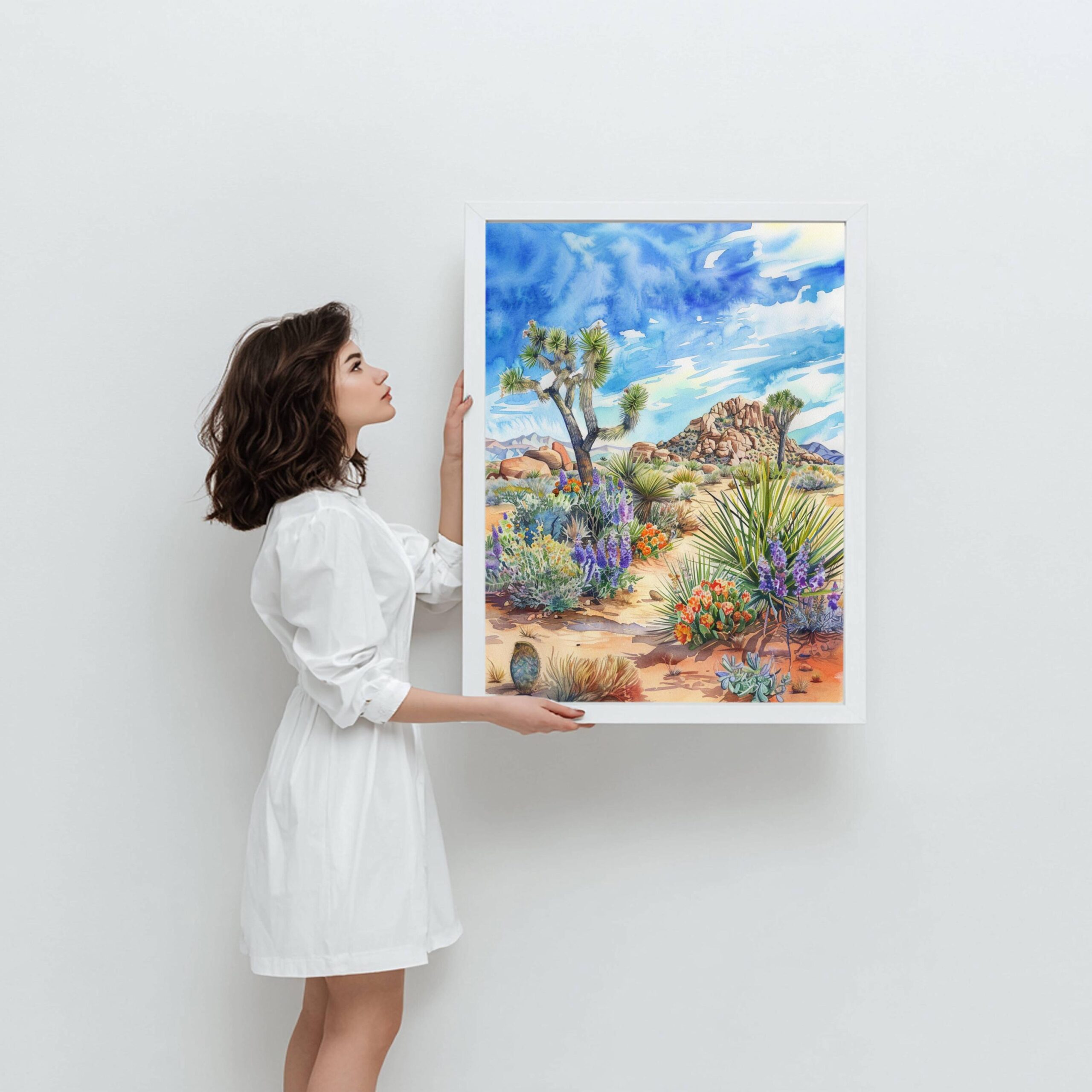 Joshua Tree National Park California Watercolor Print: USA Travel Art Poster - Image 5