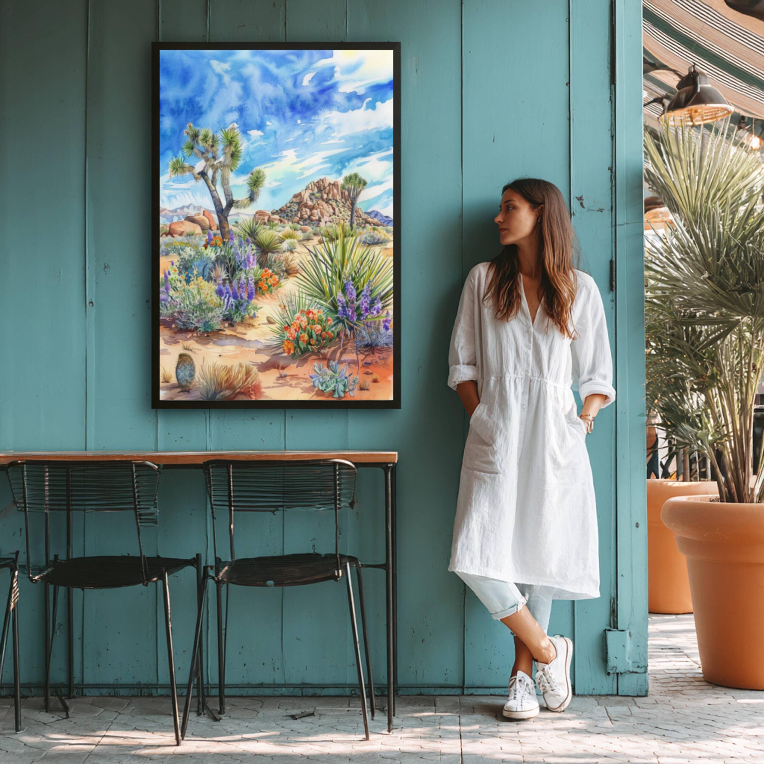 Joshua Tree National Park California Watercolor Print: USA Travel Art Poster - Image 6