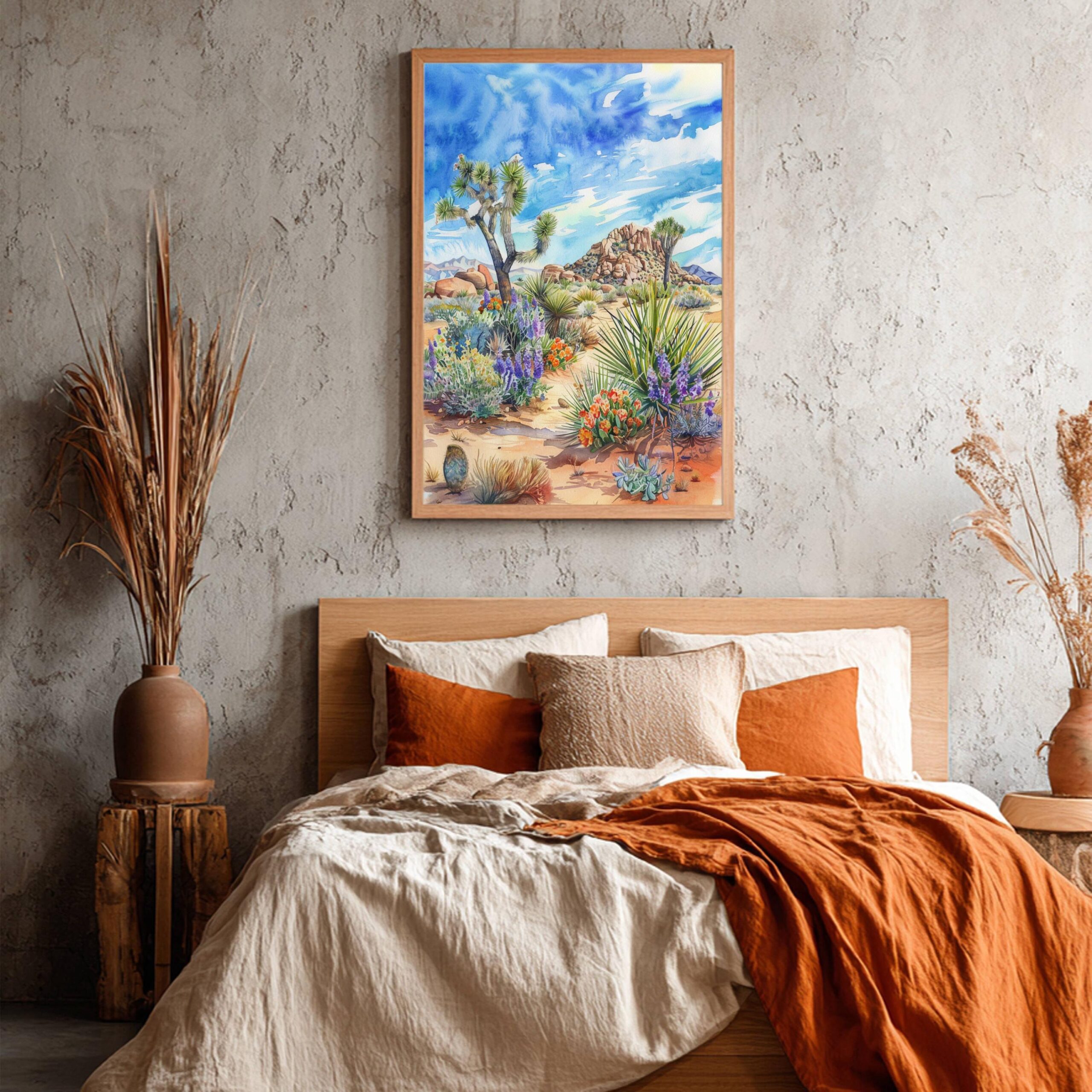 Joshua Tree National Park California Watercolor Print: USA Travel Art Poster - Image 7