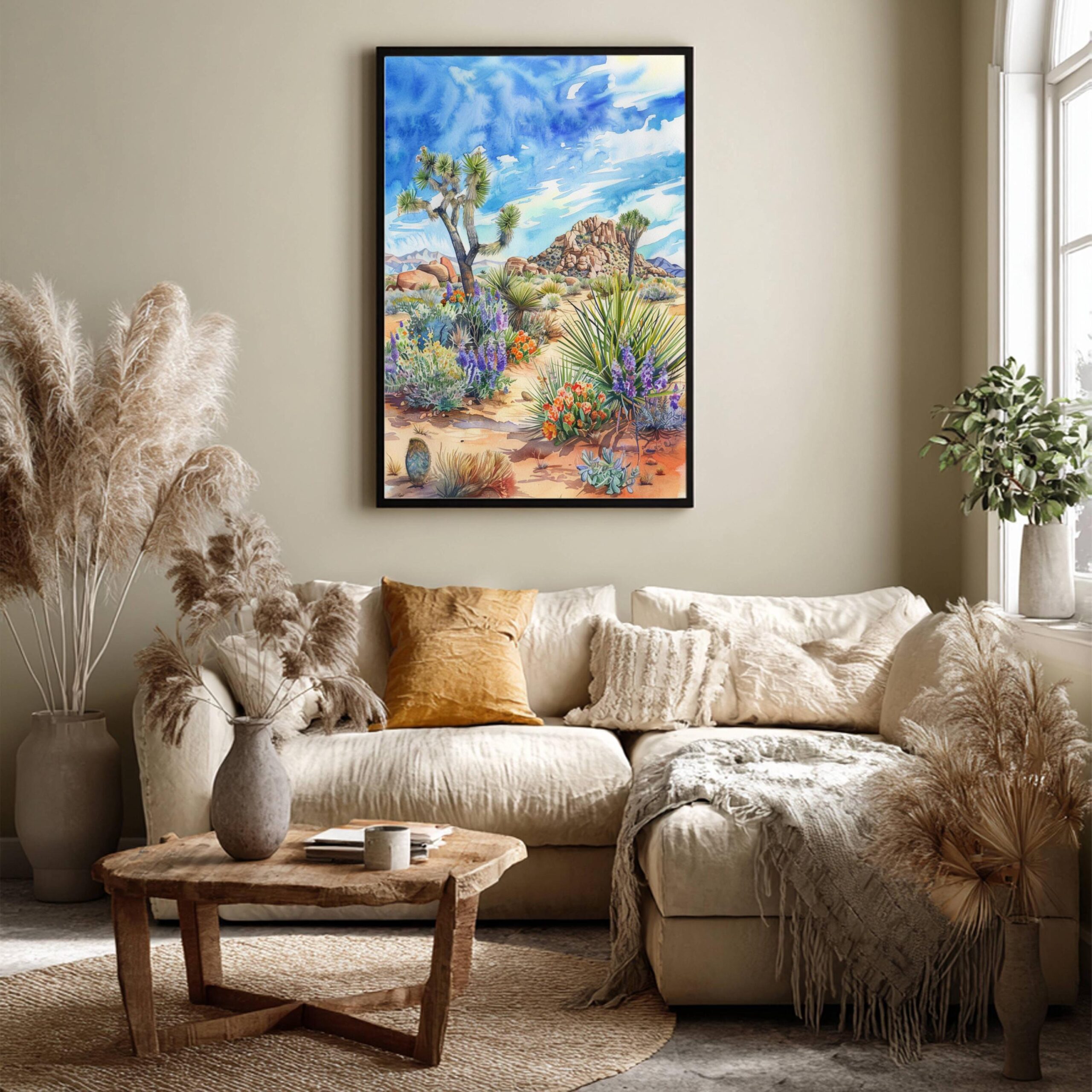 Joshua Tree National Park California Watercolor Print: USA Travel Art Poster - Image 8