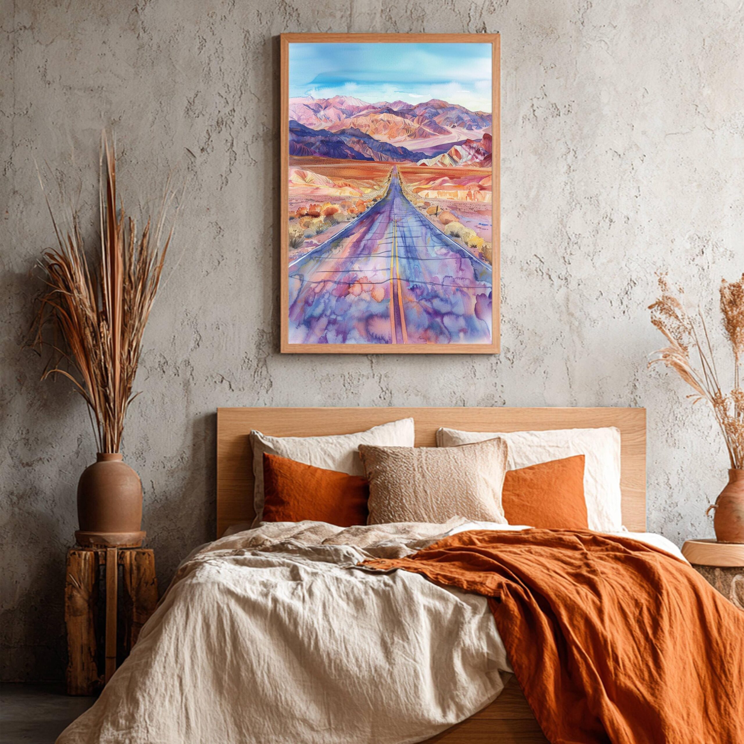Death Valley National Park Watercolor Print: California USA Travel Art Poster - Image 7