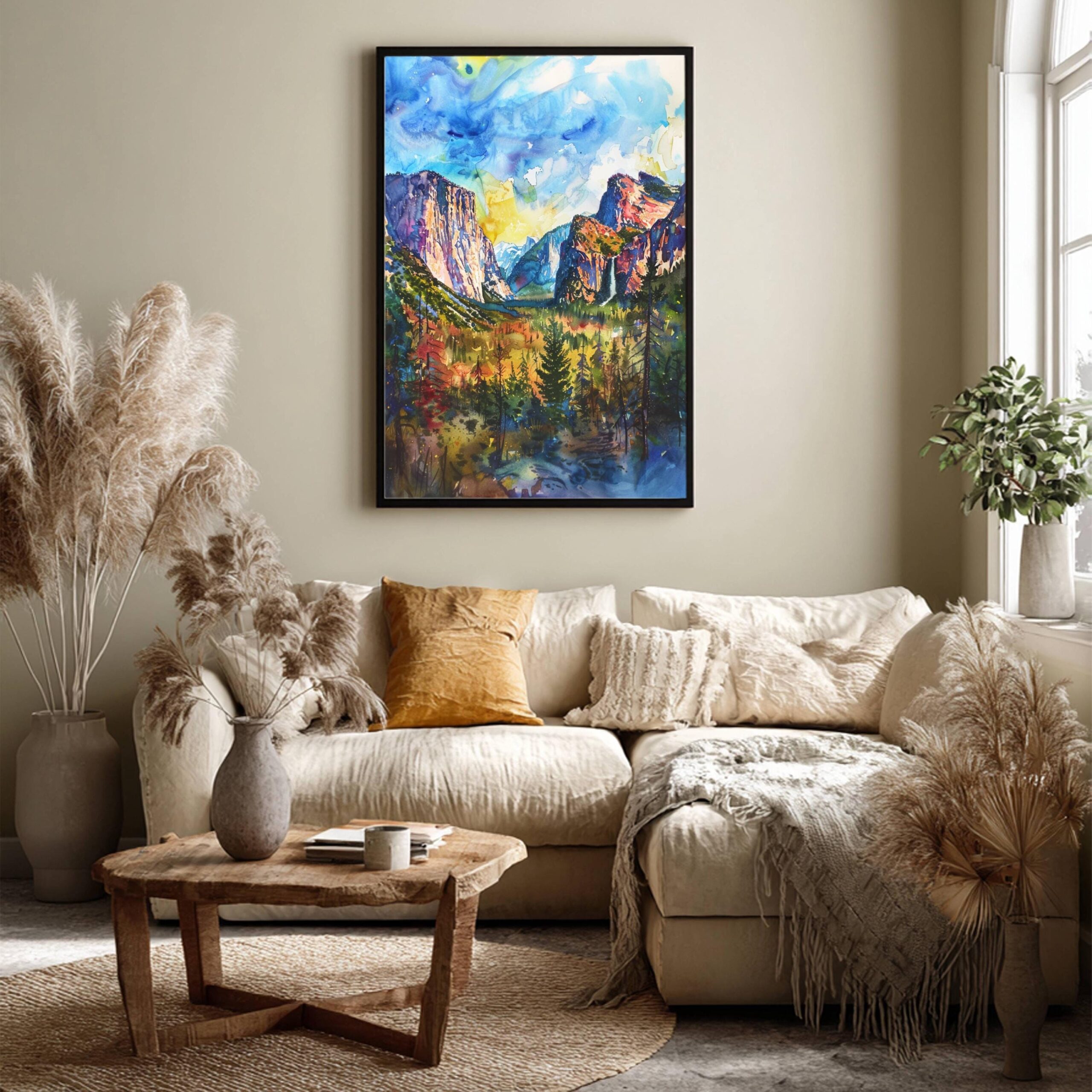 Yosemite National Park Watercolor Print: California USA Travel Poster - Image 9