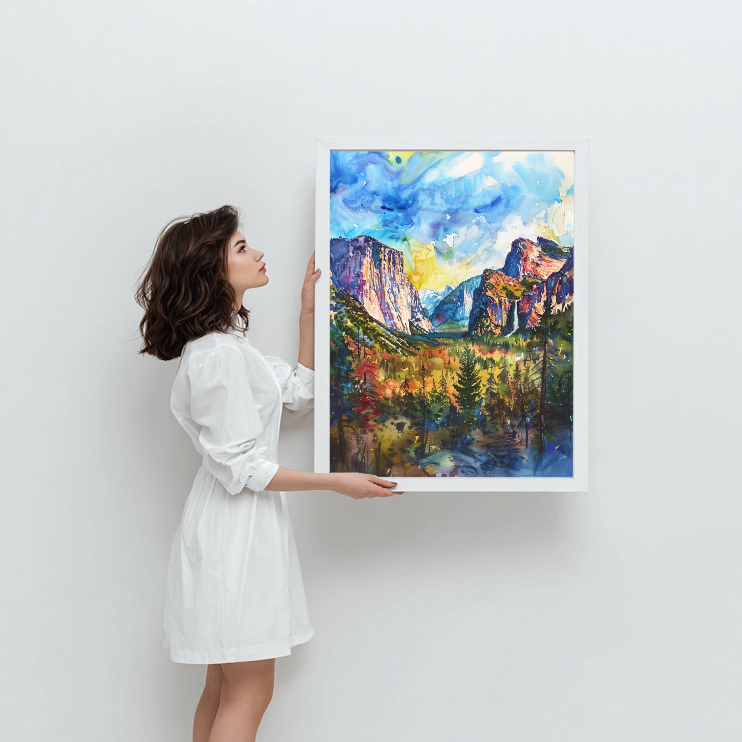 Yosemite National Park Watercolor Print: California USA Travel Poster - Image 4