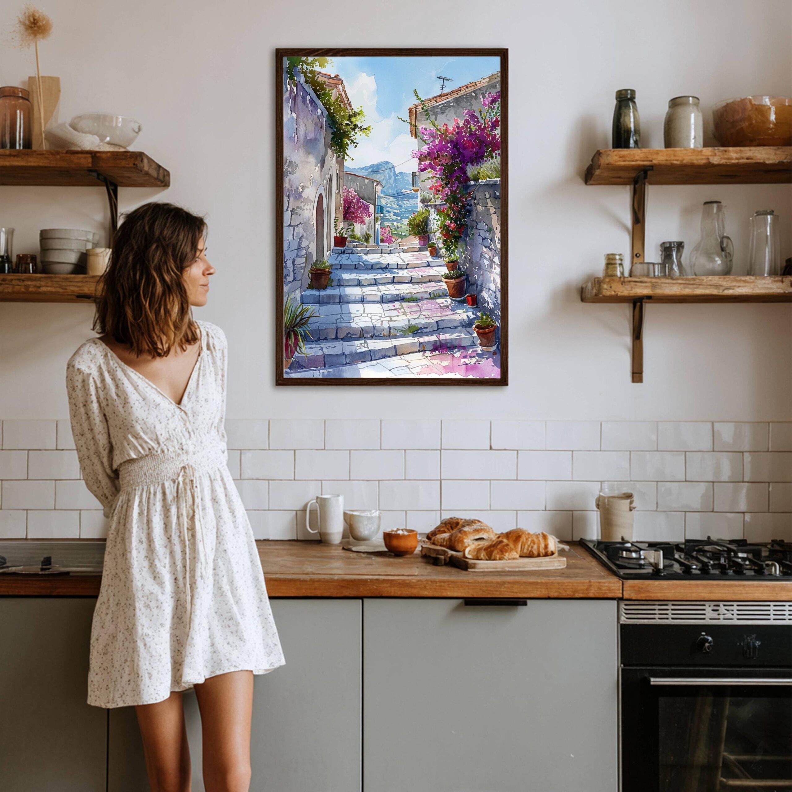 Island of Sicily Italy Europe Watercolor Print: Travel Art Poster - Image 3