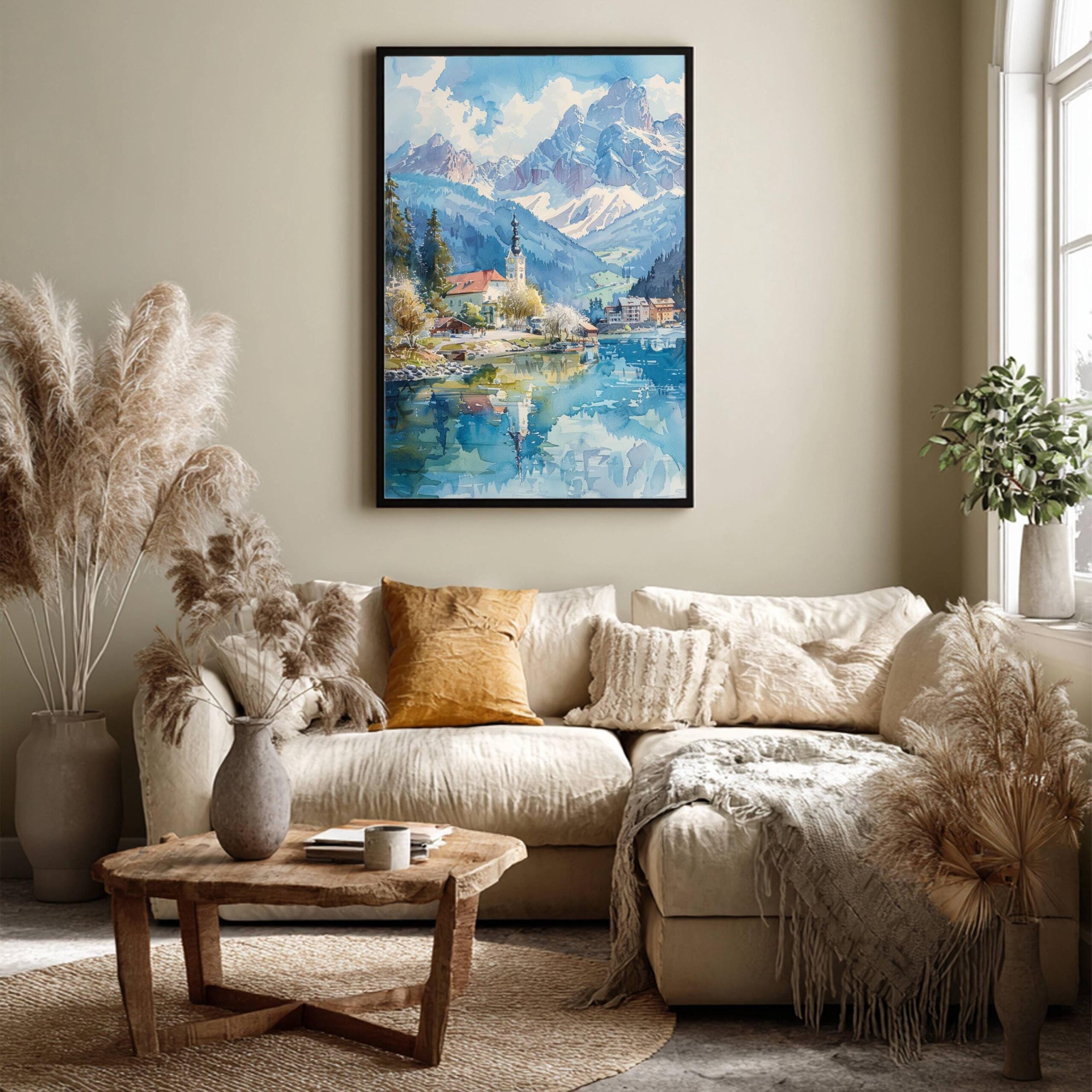 Austria Europe Watercolor: Austrian Travel Art Poster Print - Image 8