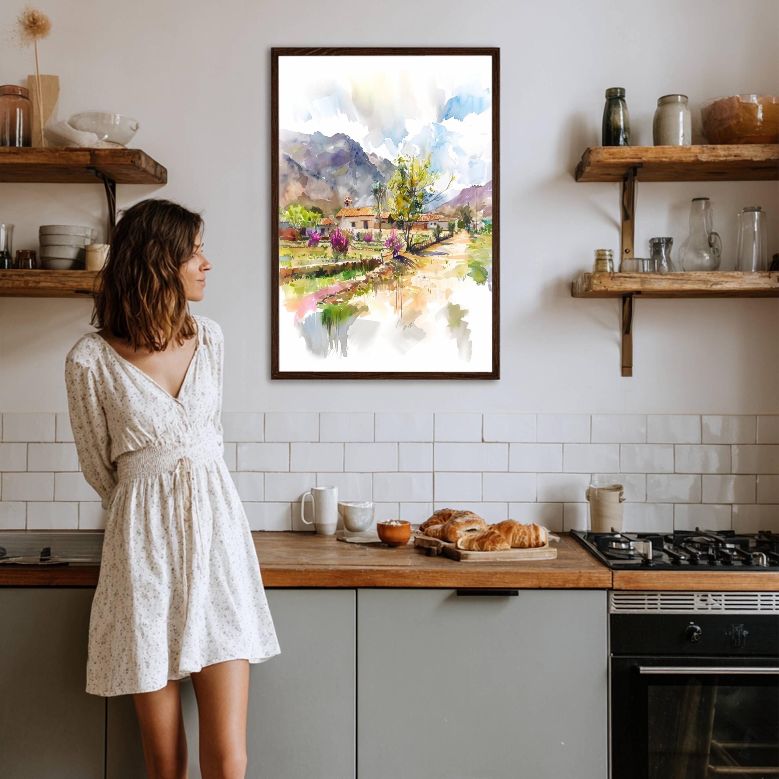 Bolivia South America Watercolor Print: Travel Art Poster - Image 3