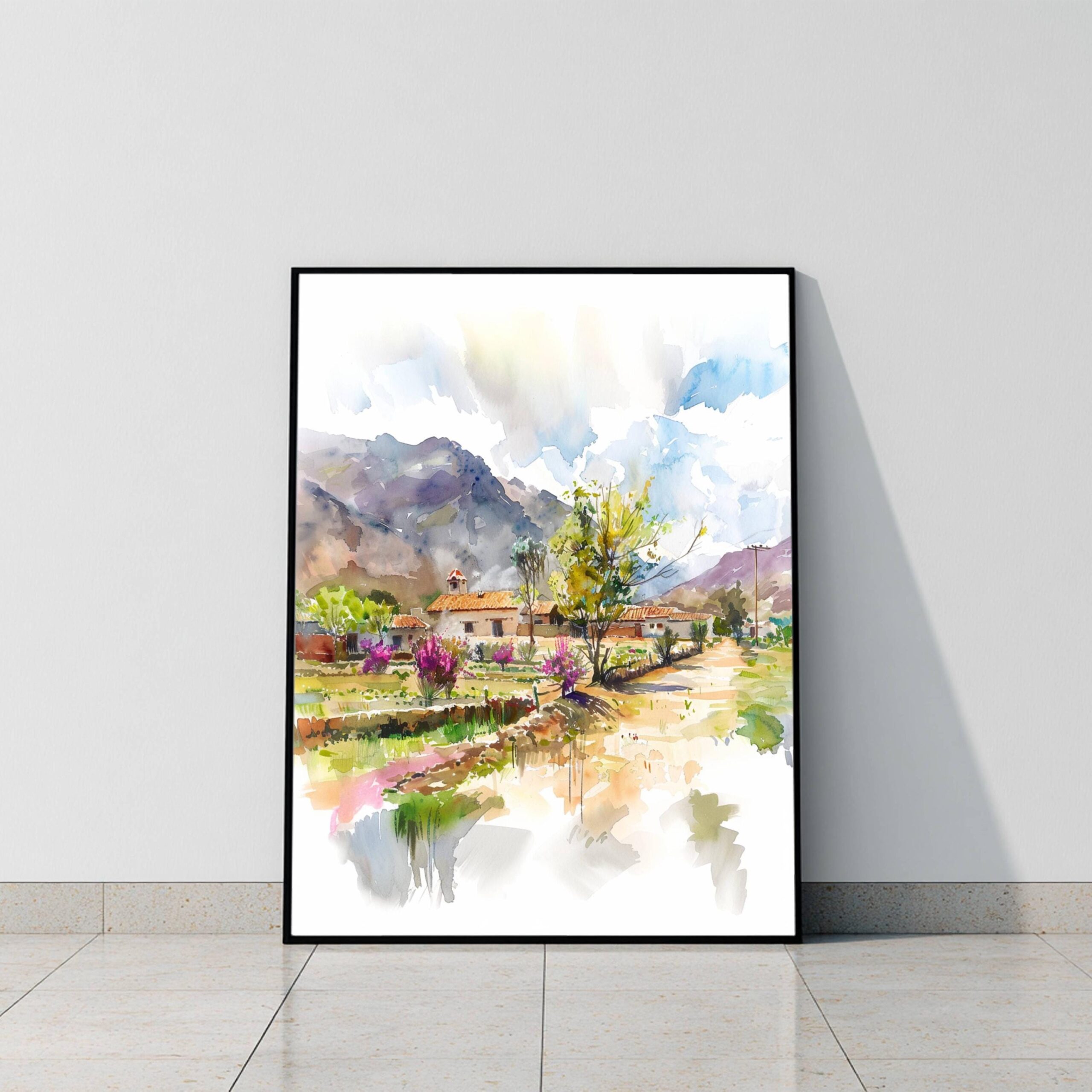 Bolivia South America Watercolor Print: Travel Art Poster - Image 8
