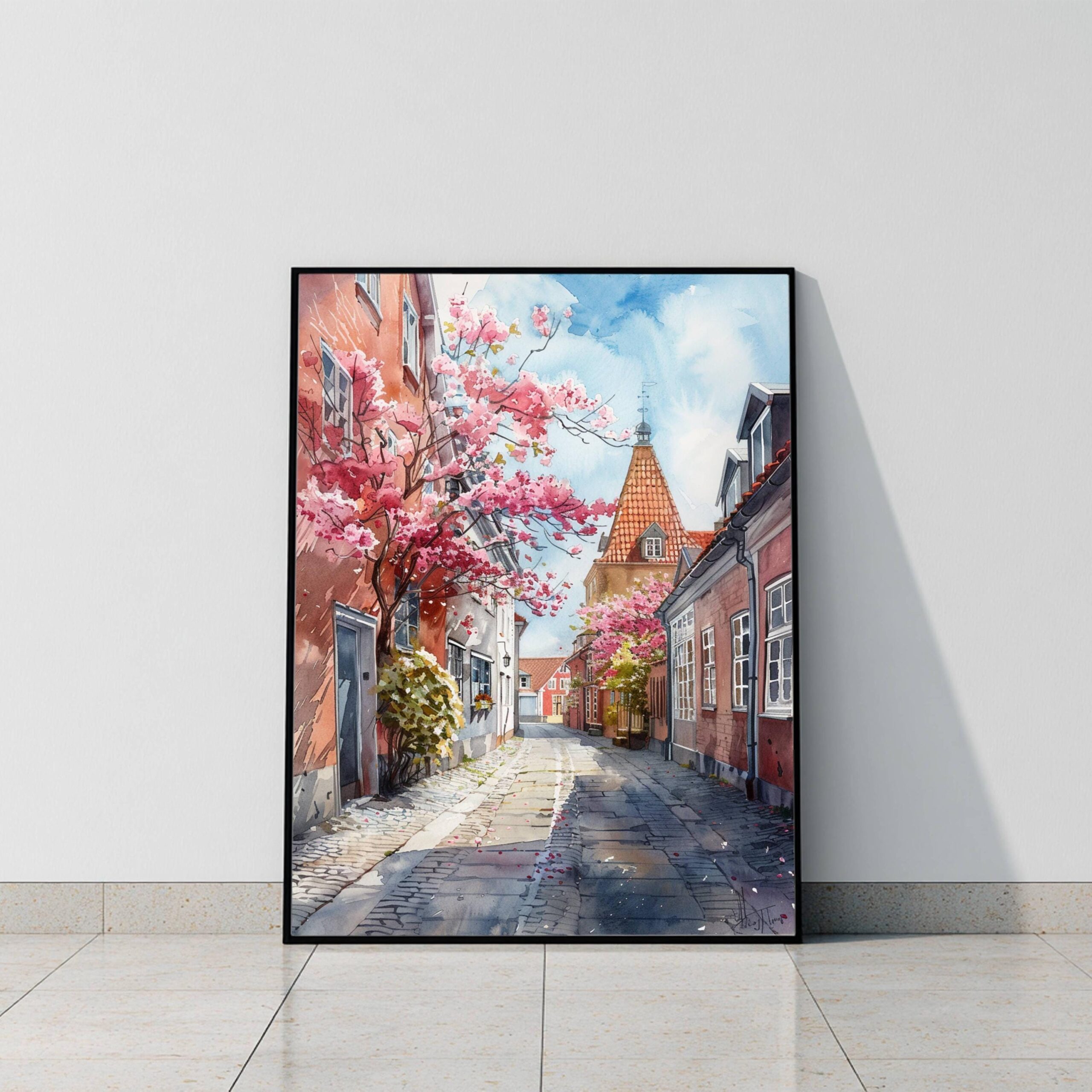 Denmark Europe Watercolor Print: Scandinavian Travel Art Poster - Image 9