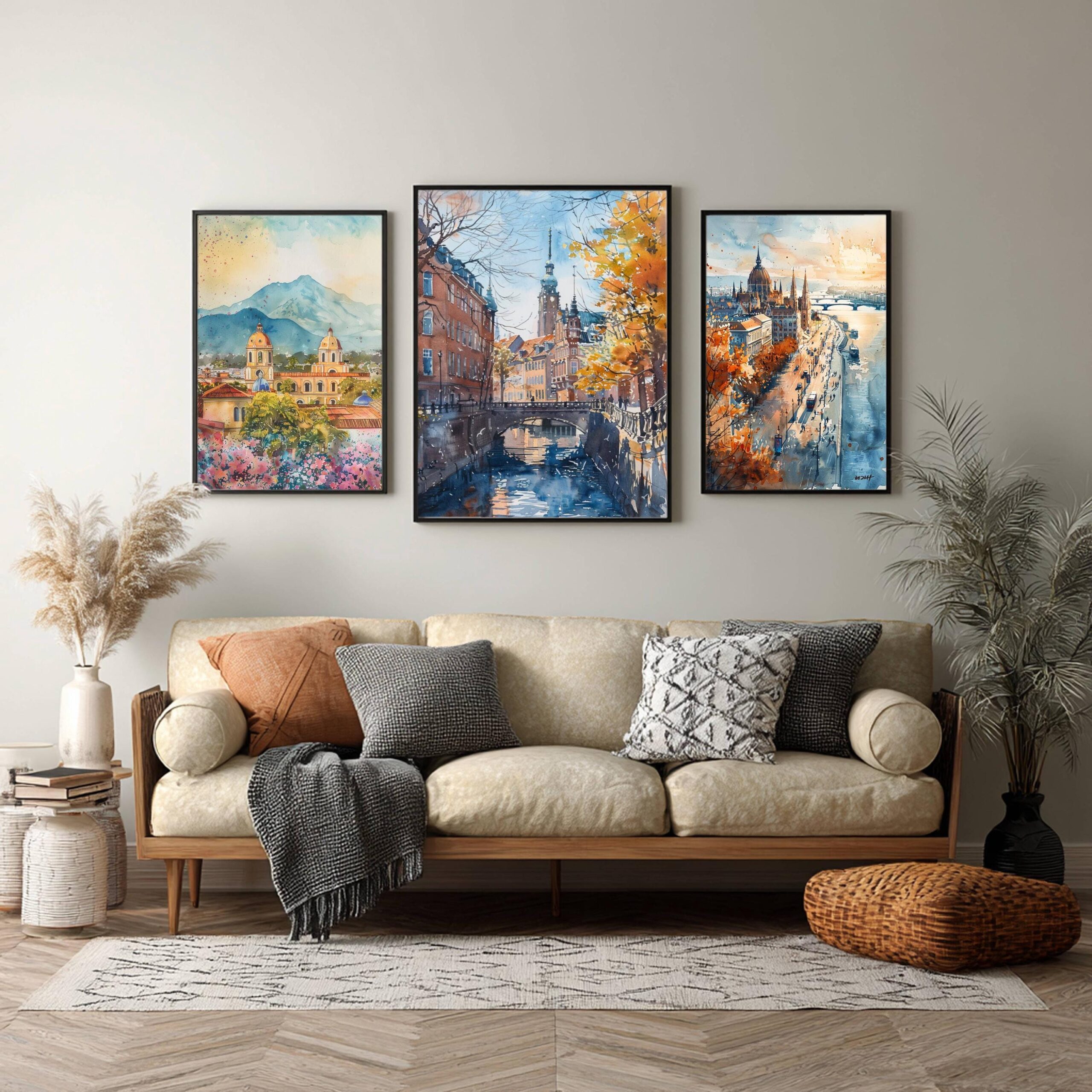 Copenhagen Denmark Europe Watercolor Print: Travel Art Poster - Image 5