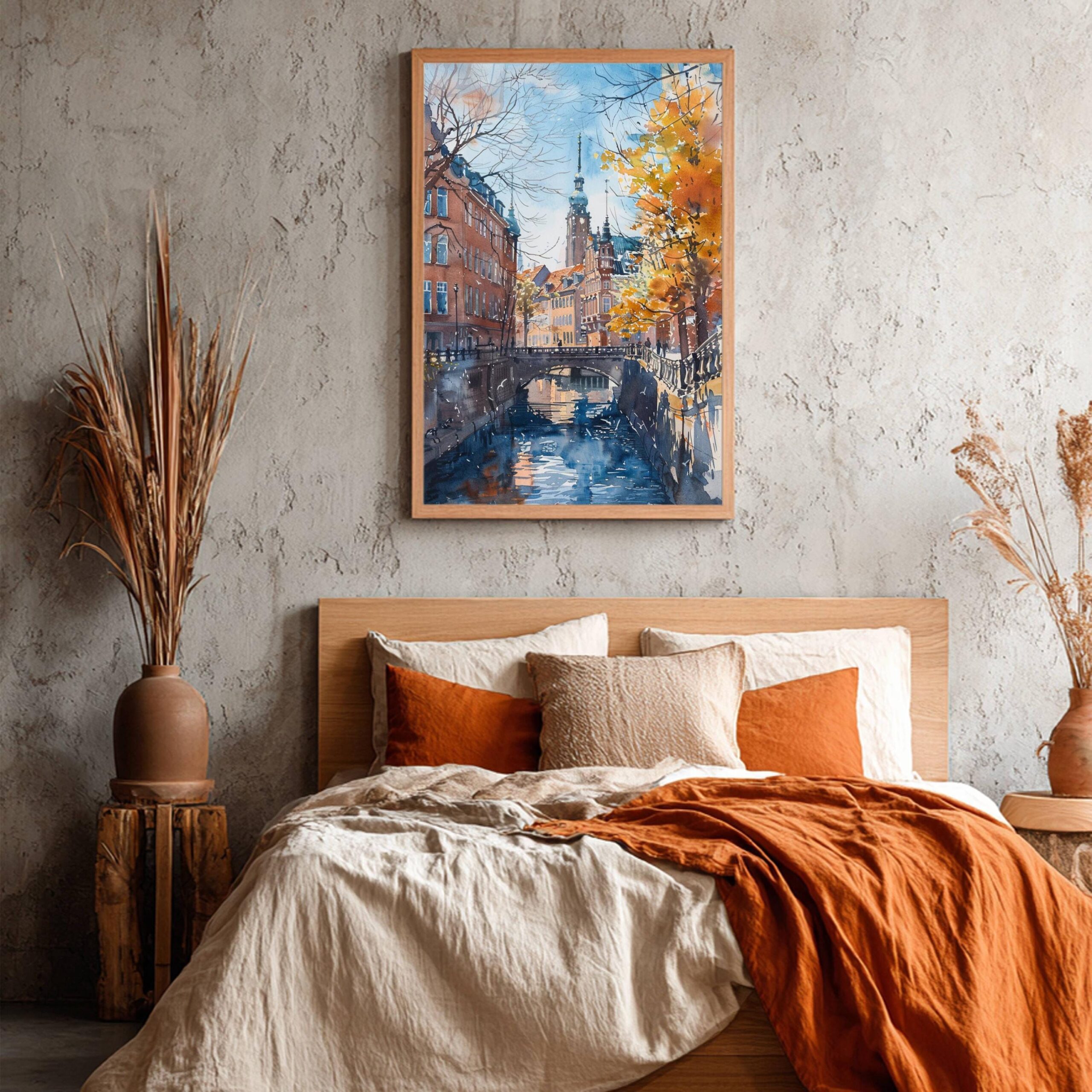 Copenhagen Denmark Europe Watercolor Print: Travel Art Poster - Image 7