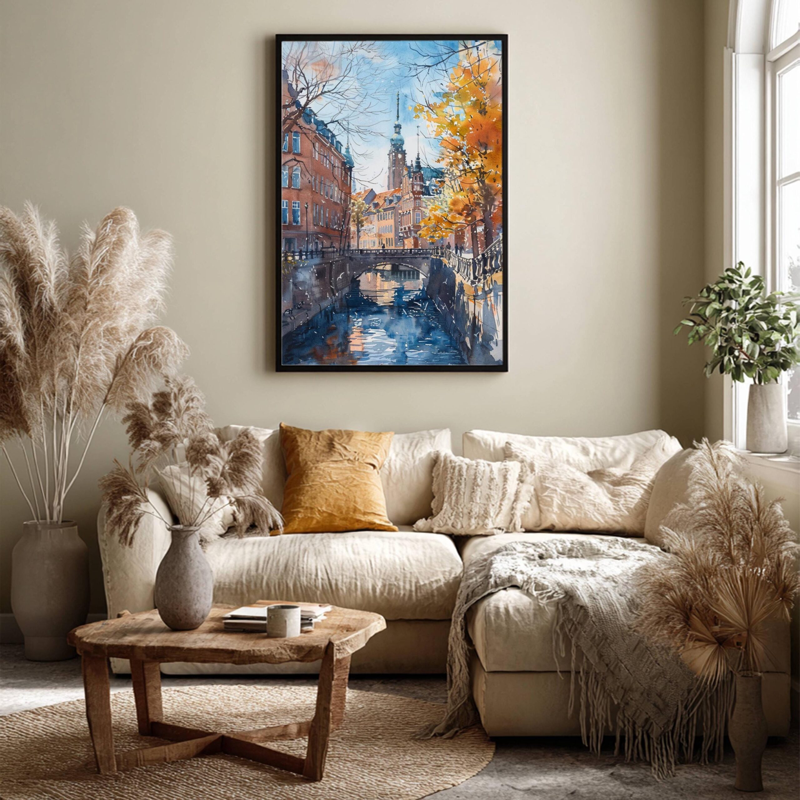 Copenhagen Denmark Europe Watercolor Print: Travel Art Poster - Image 8