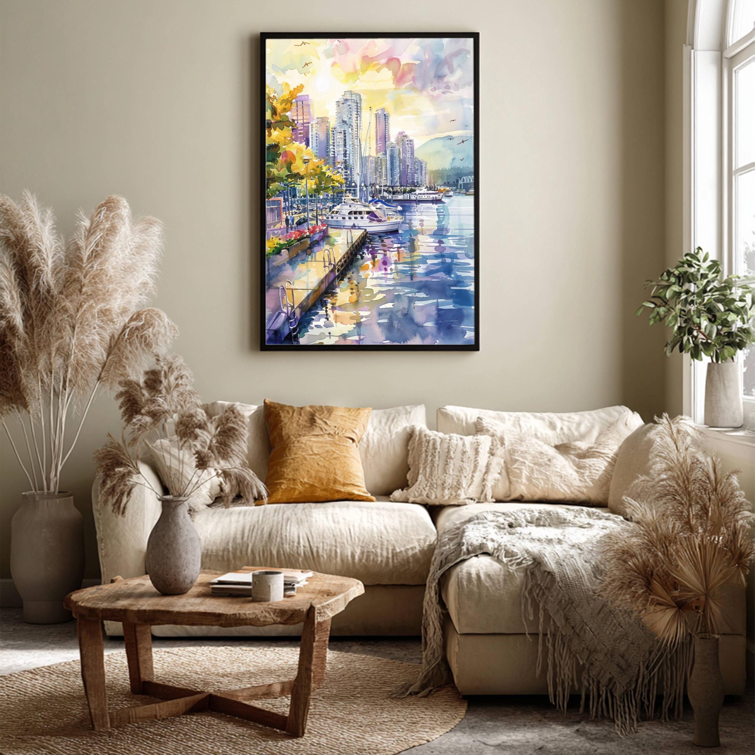 Vancouver Canada North America Watercolor: Travel Poster Print - Image 8