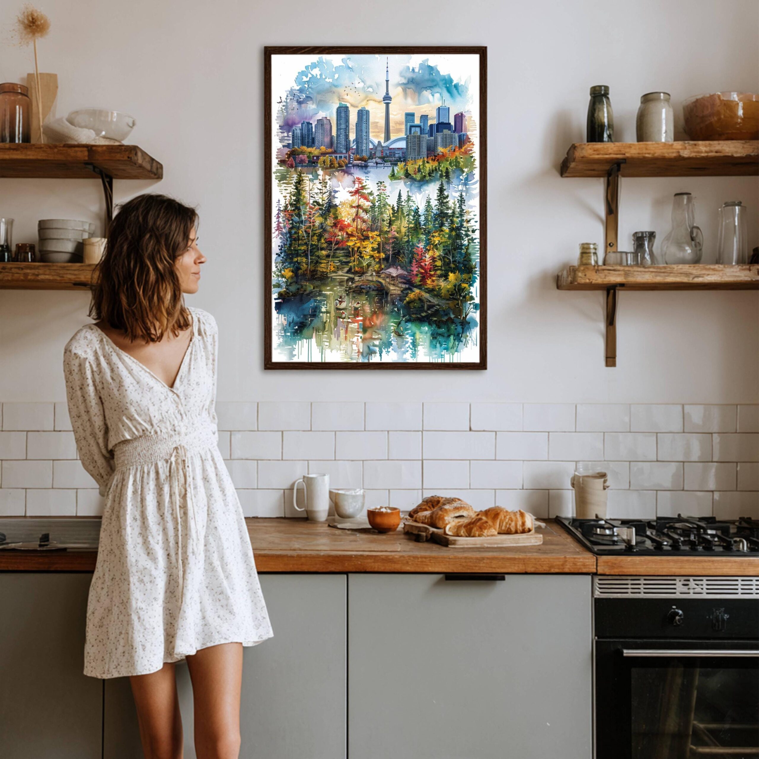 Canada North America Watercolor Print: Canadian Travel Art Poster - Image 4
