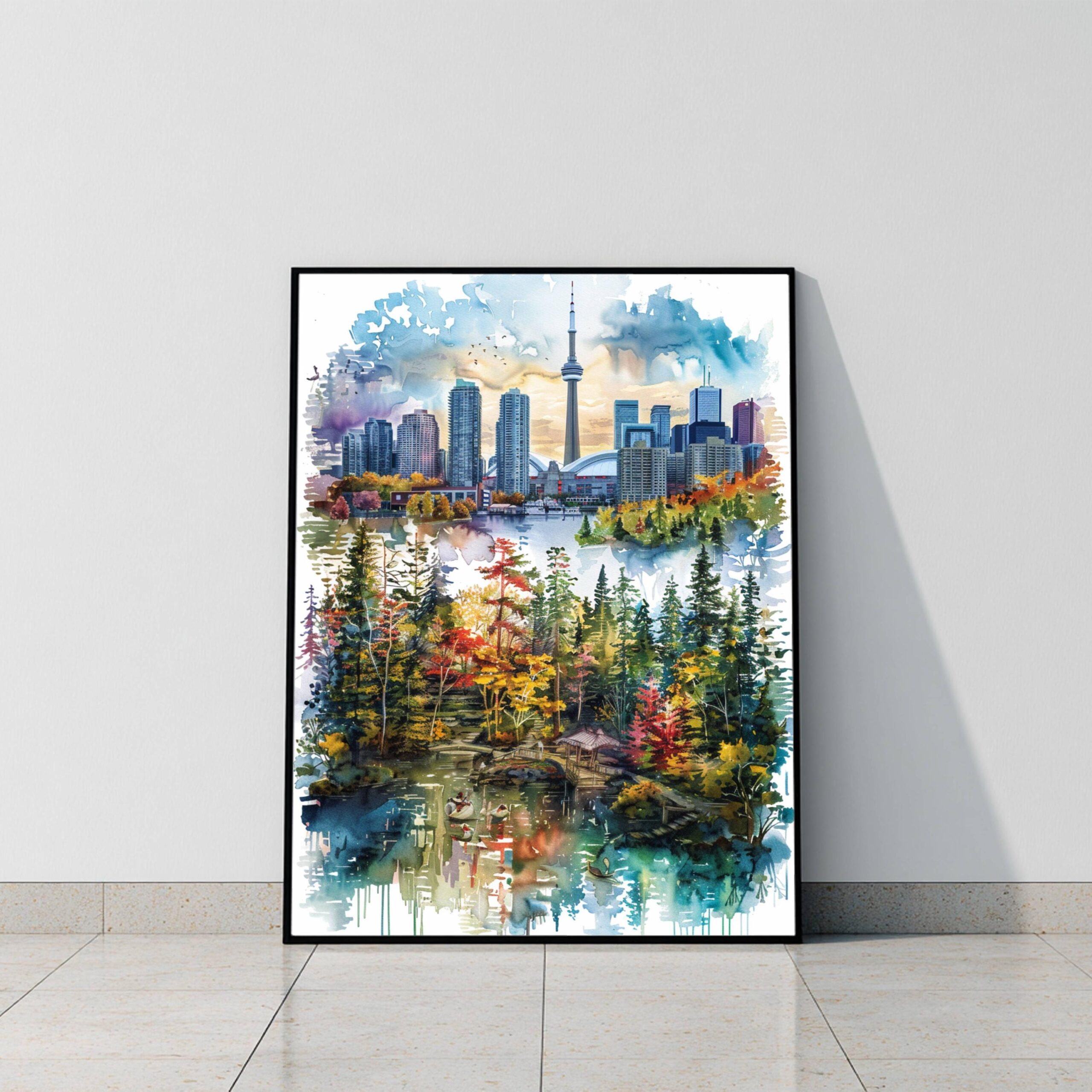 Canada North America Watercolor Print: Canadian Travel Art Poster - Image 9