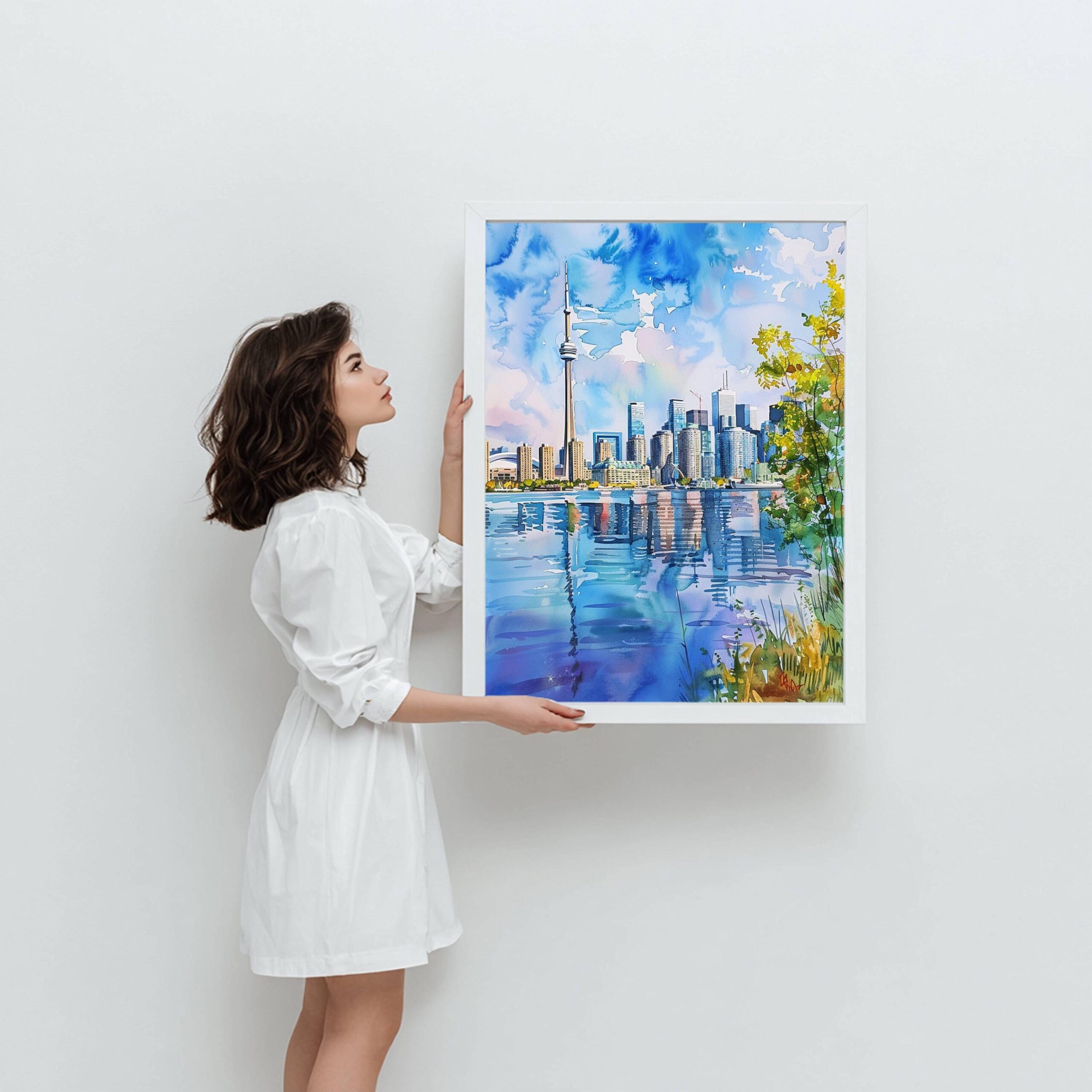 Toronto Canada North America Watercolor Print: Travel Art Poster - Image 2