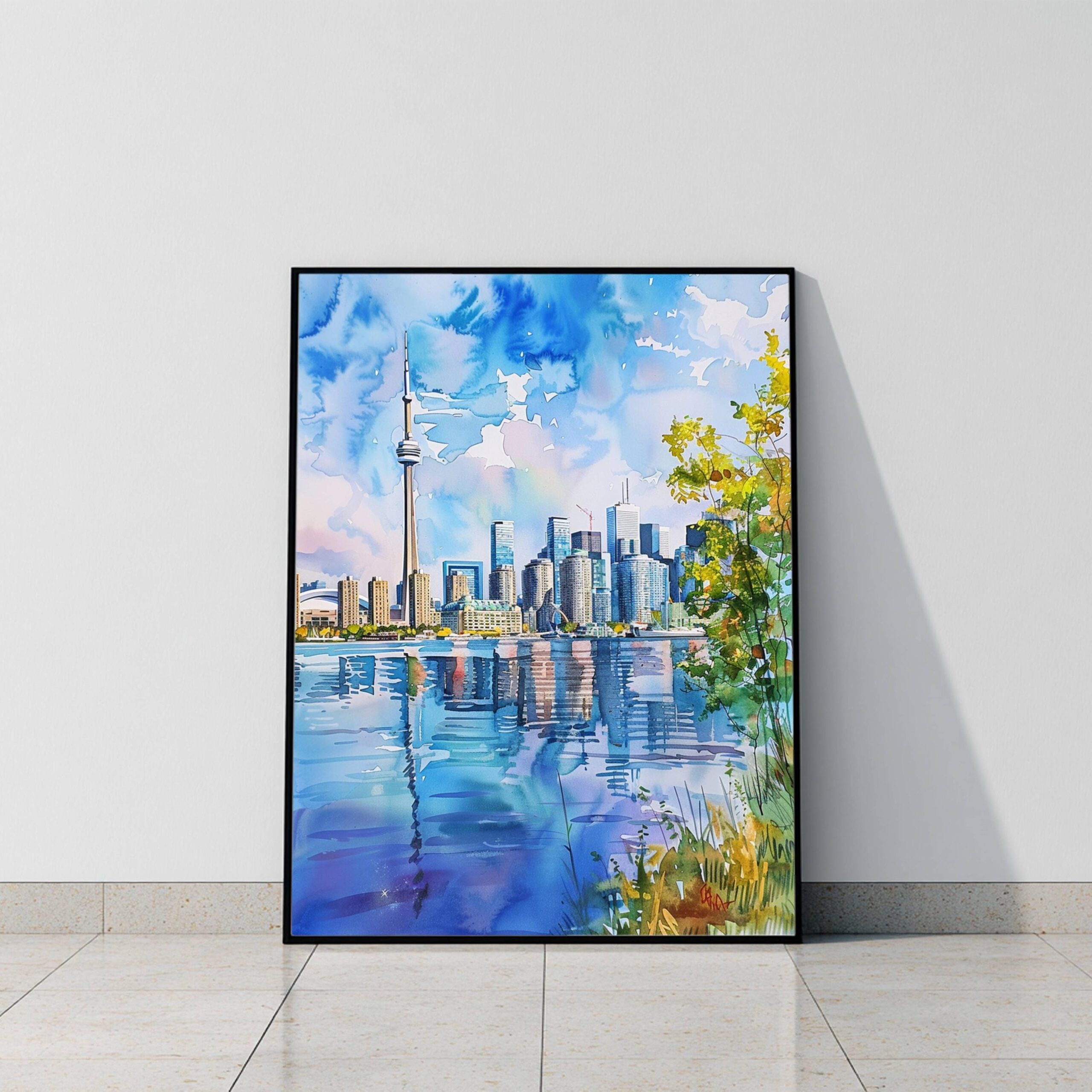 Toronto Canada North America Watercolor Print: Travel Art Poster - Image 8