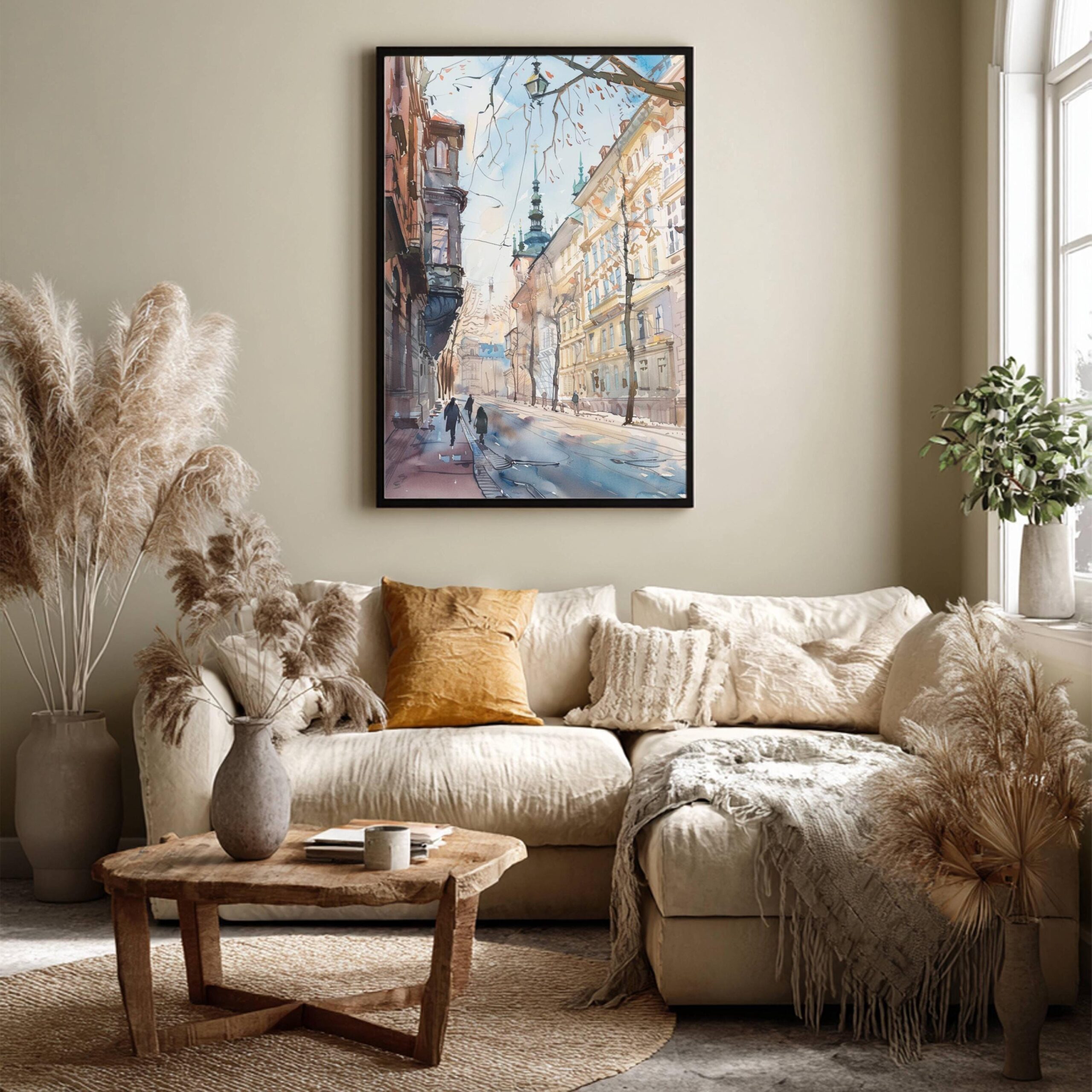 Prague Czech Republic Watercolor Print: European Art Travel Poster - Image 8