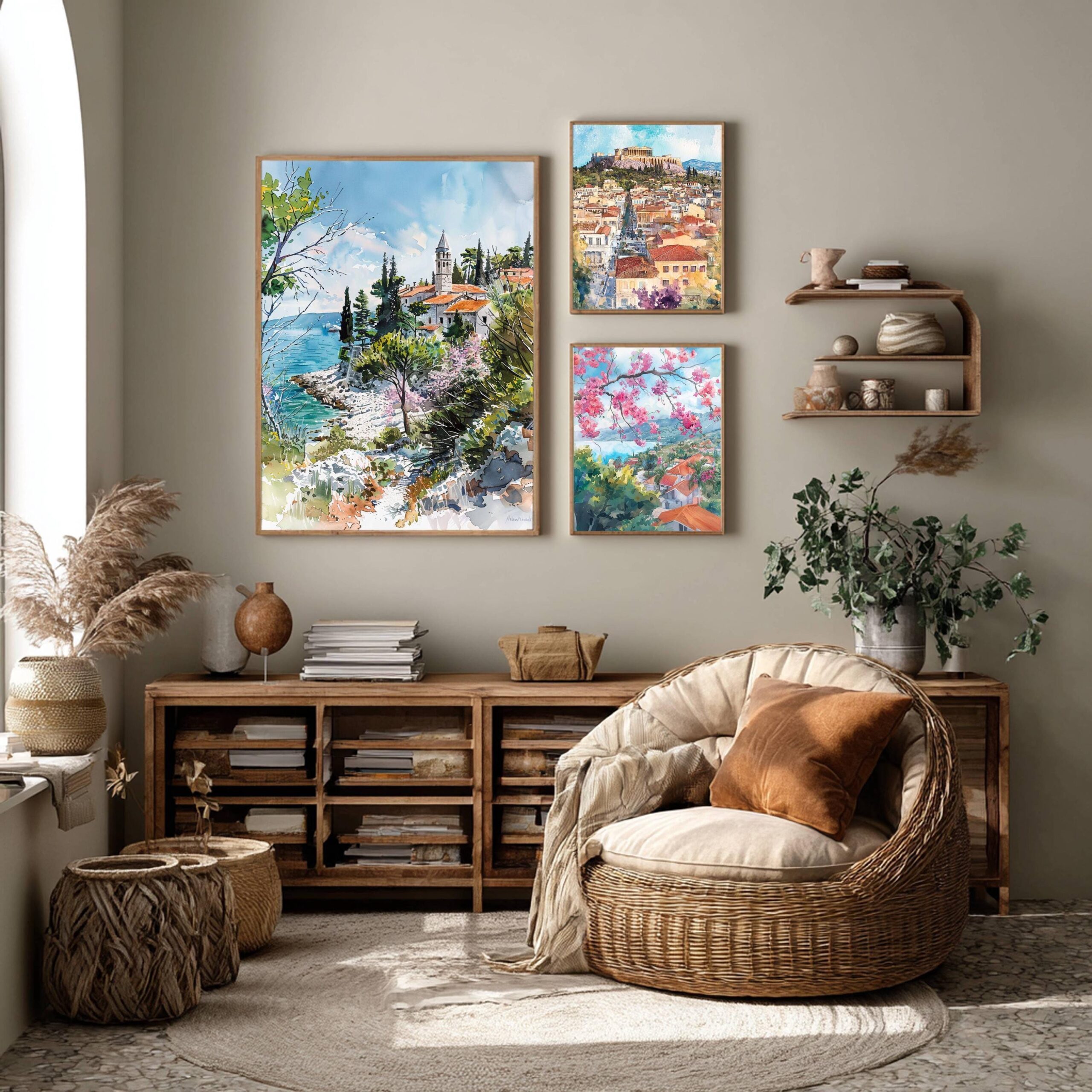 Croatia Europe Watercolor Print: European Travel Art Poster - Image 2