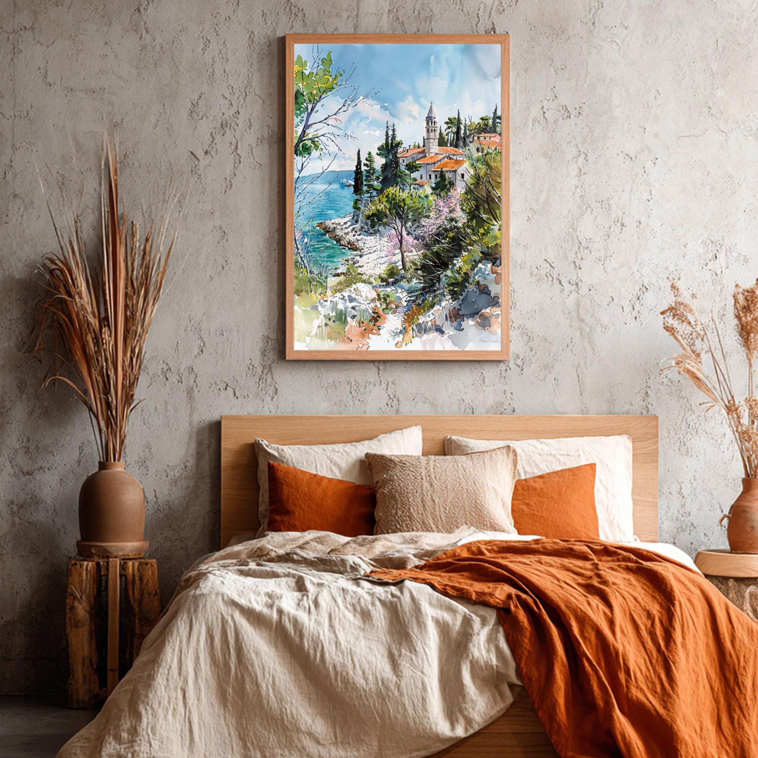 Croatia Europe Watercolor Print: European Travel Art Poster - Image 7