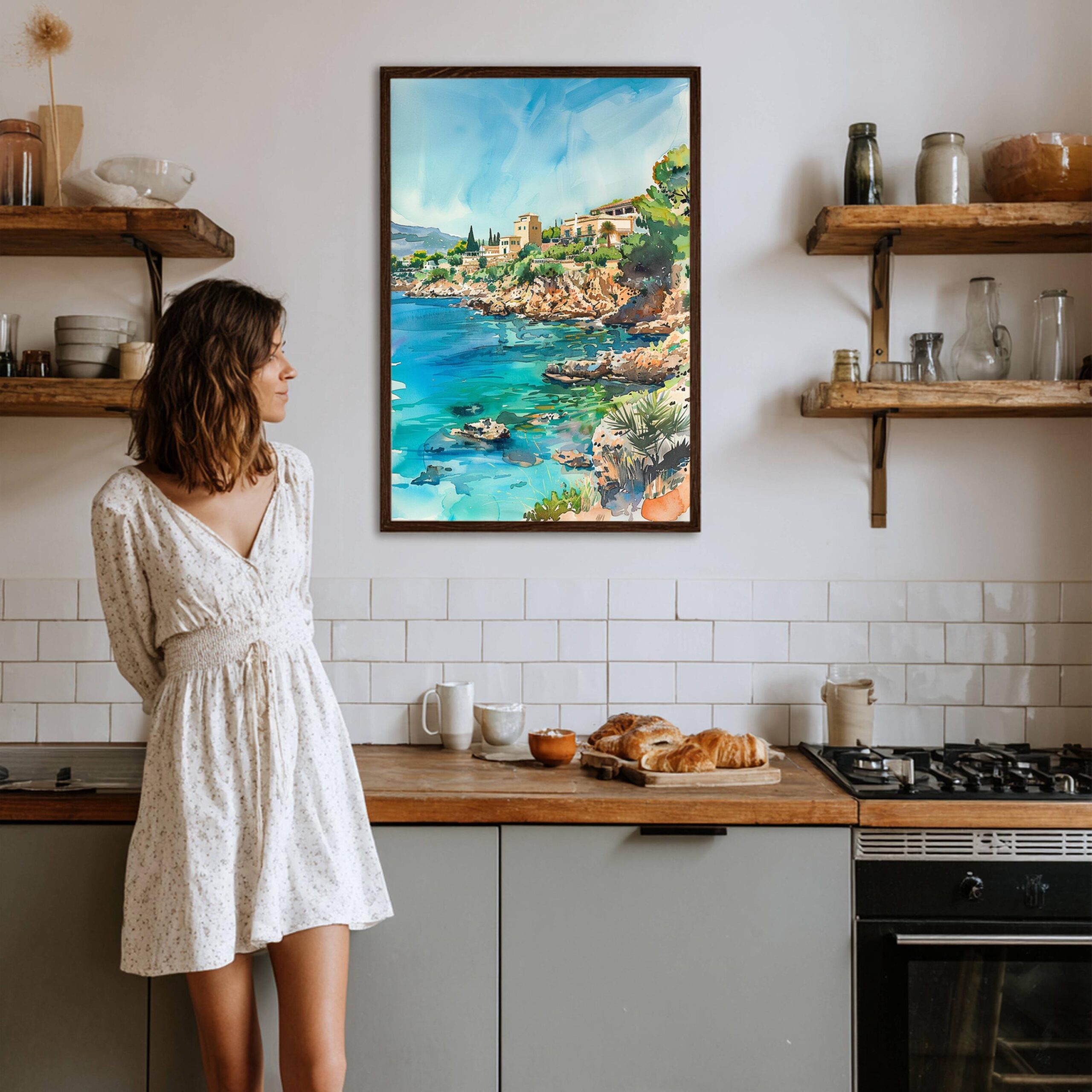 Mallorca Balearic Islands Spain Watercolor: Majorca Travel Poster - Image 6