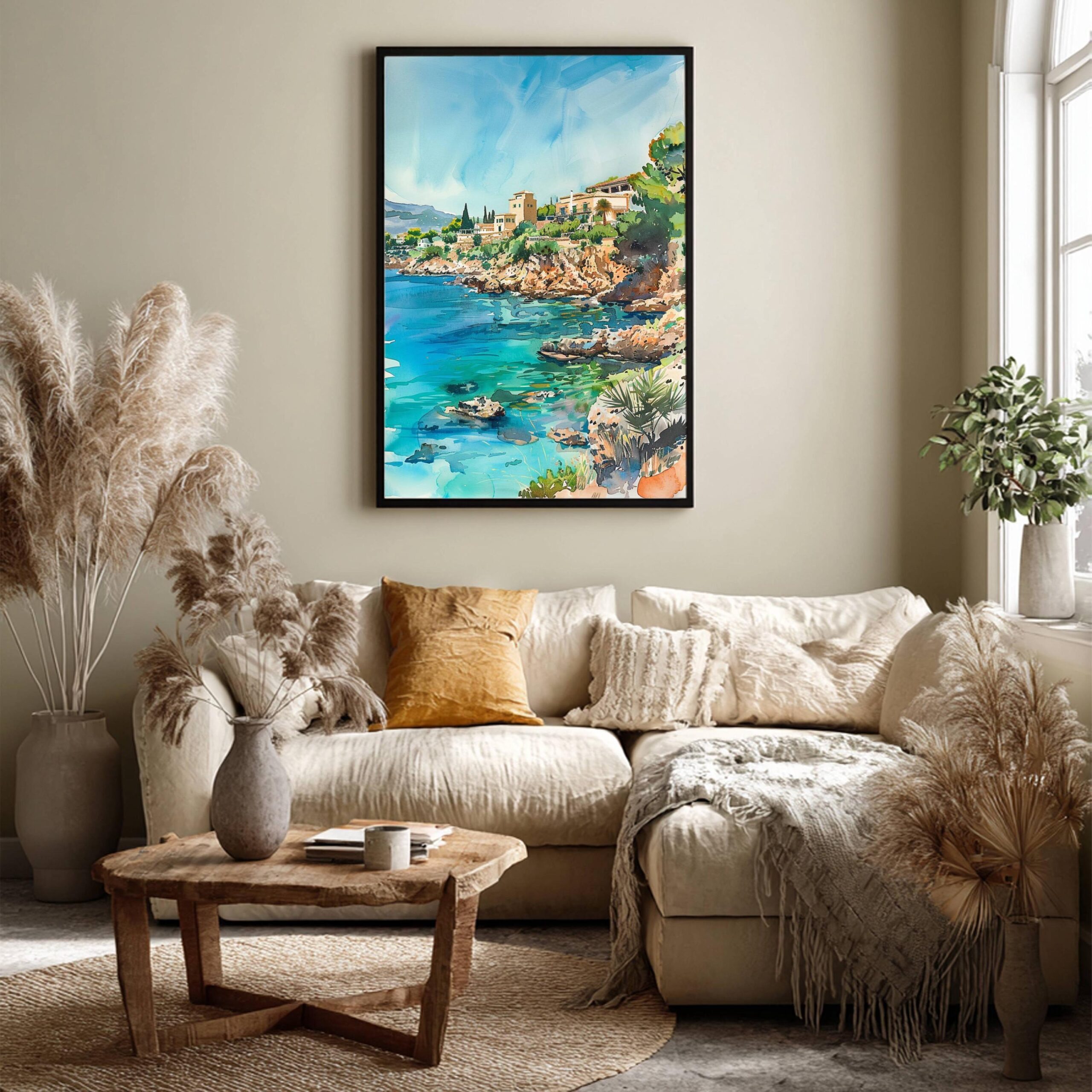 Mallorca Balearic Islands Spain Watercolor: Majorca Travel Poster - Image 9