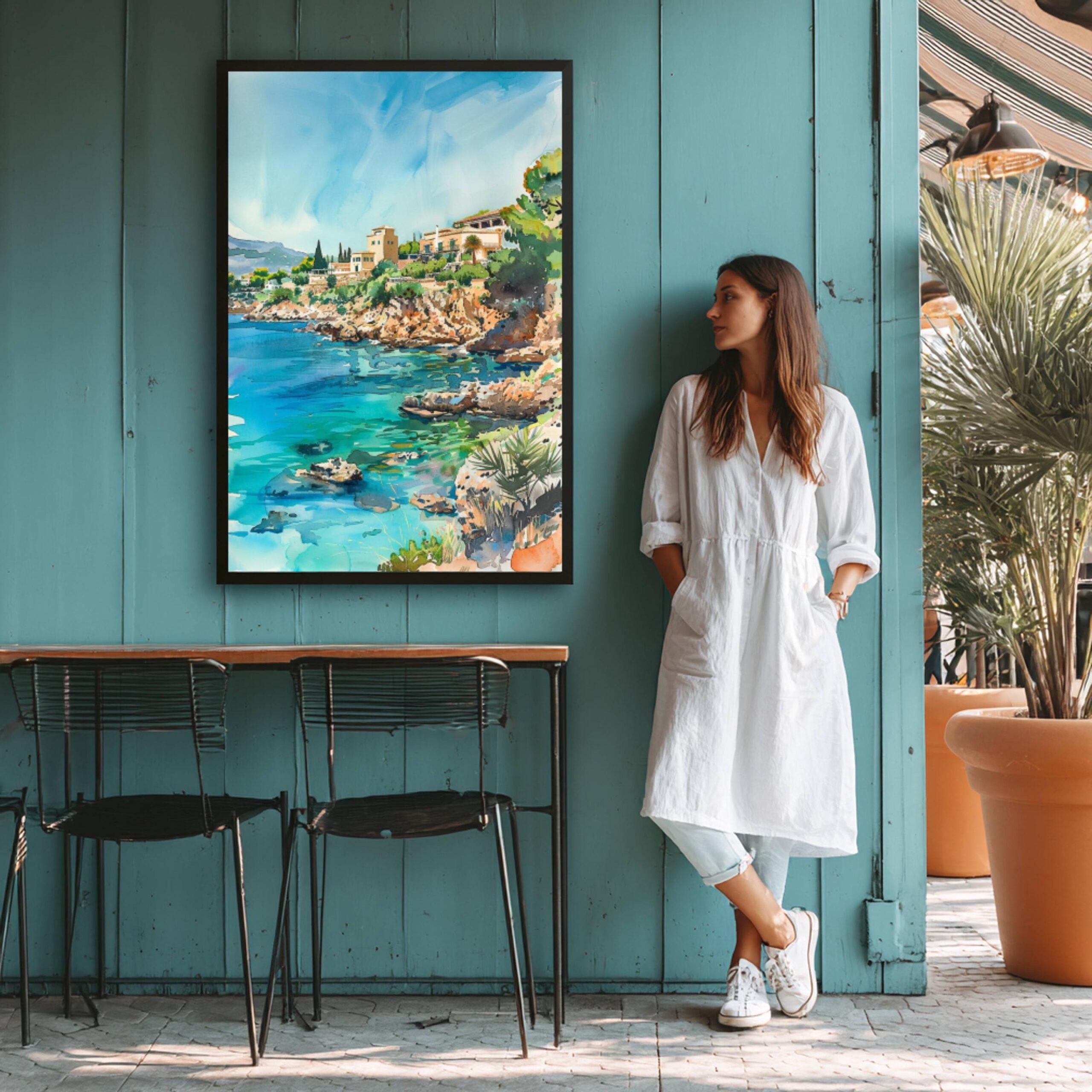 Mallorca Balearic Islands Spain Watercolor: Majorca Travel Poster - Image 7