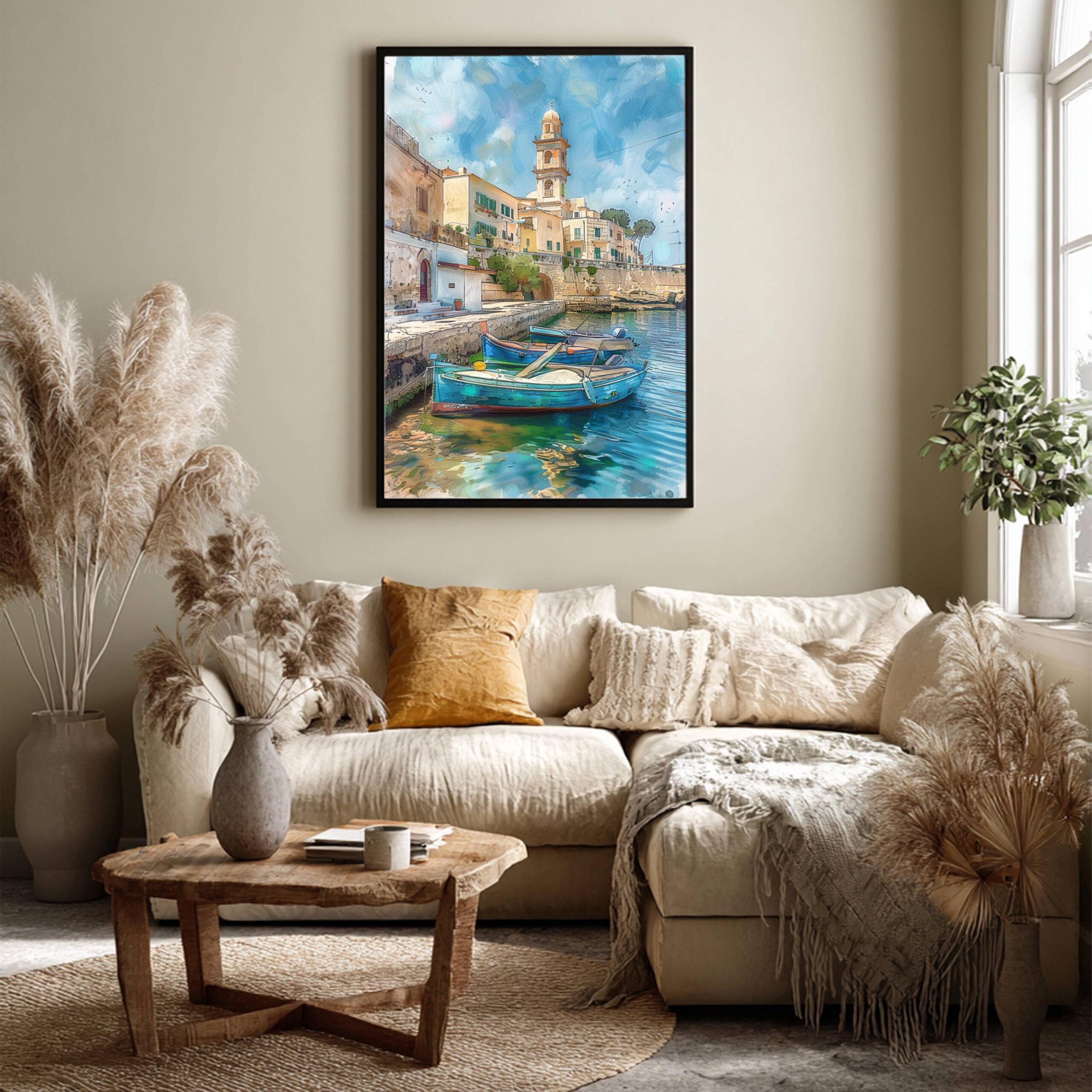 Bari Italy Europe Watercolor: Italian Travel Art Poster - Image 8