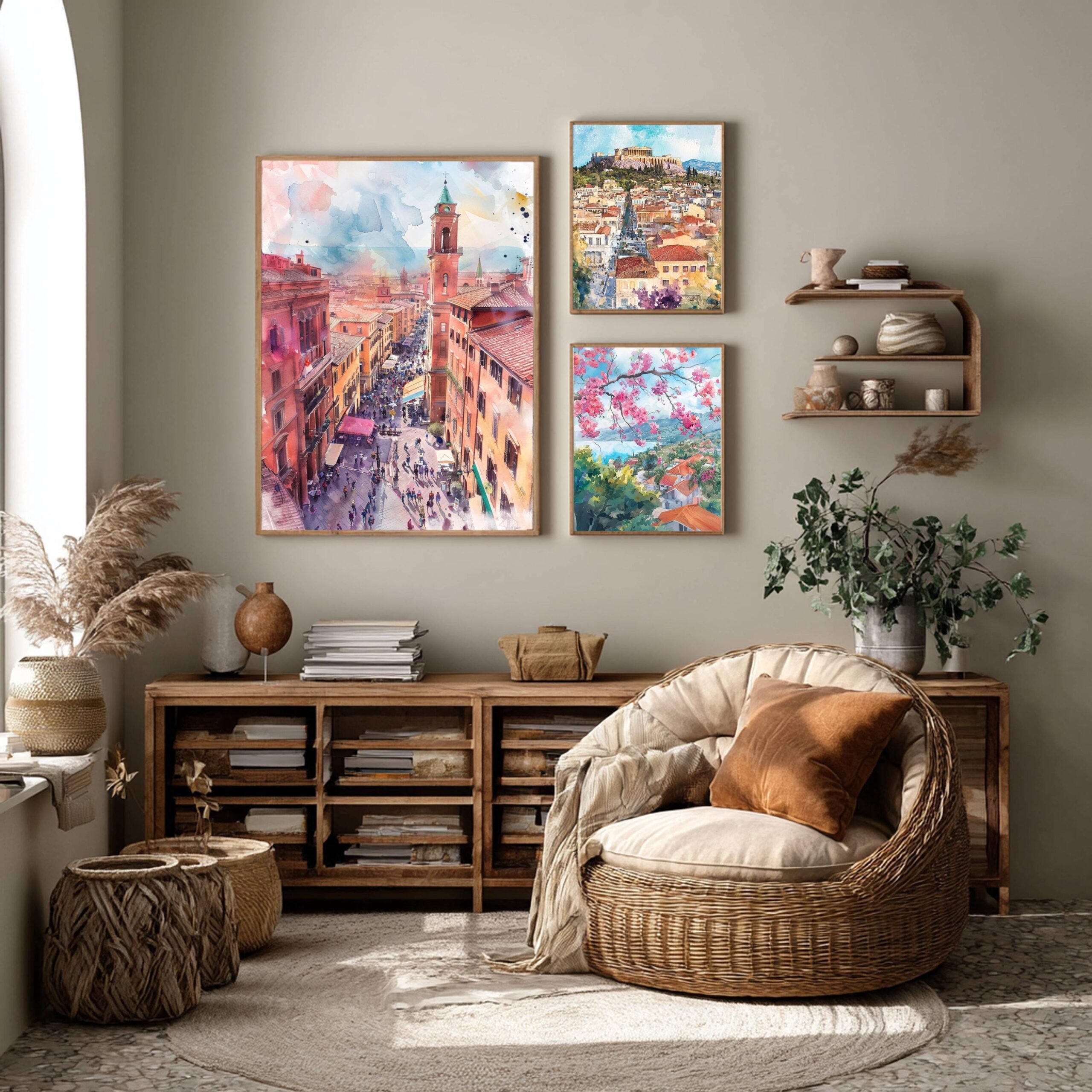 Bologna Italy Watercolor Print: Europe Travel Art Poster - Image 2