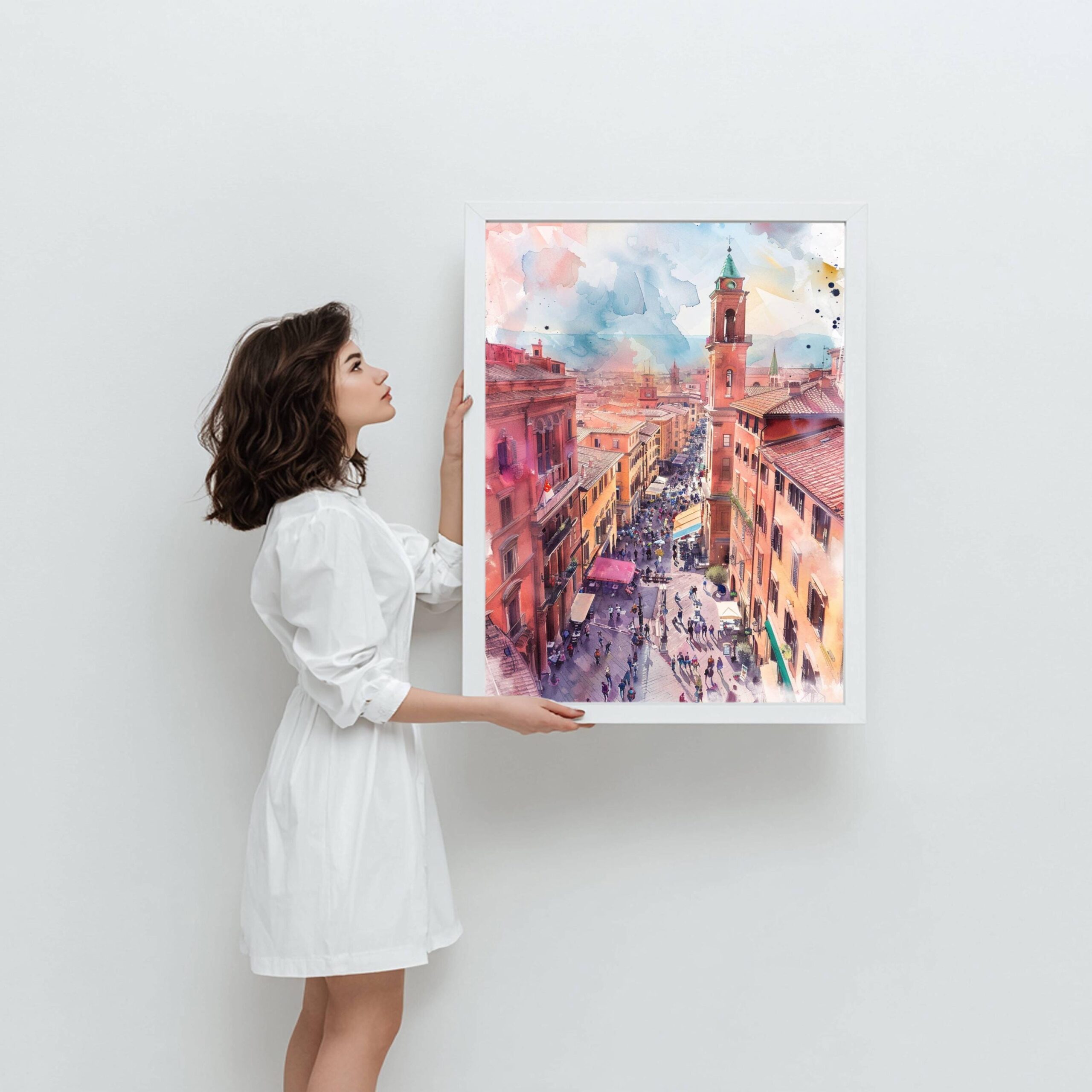 Bologna Italy Watercolor Print: Europe Travel Art Poster - Image 4