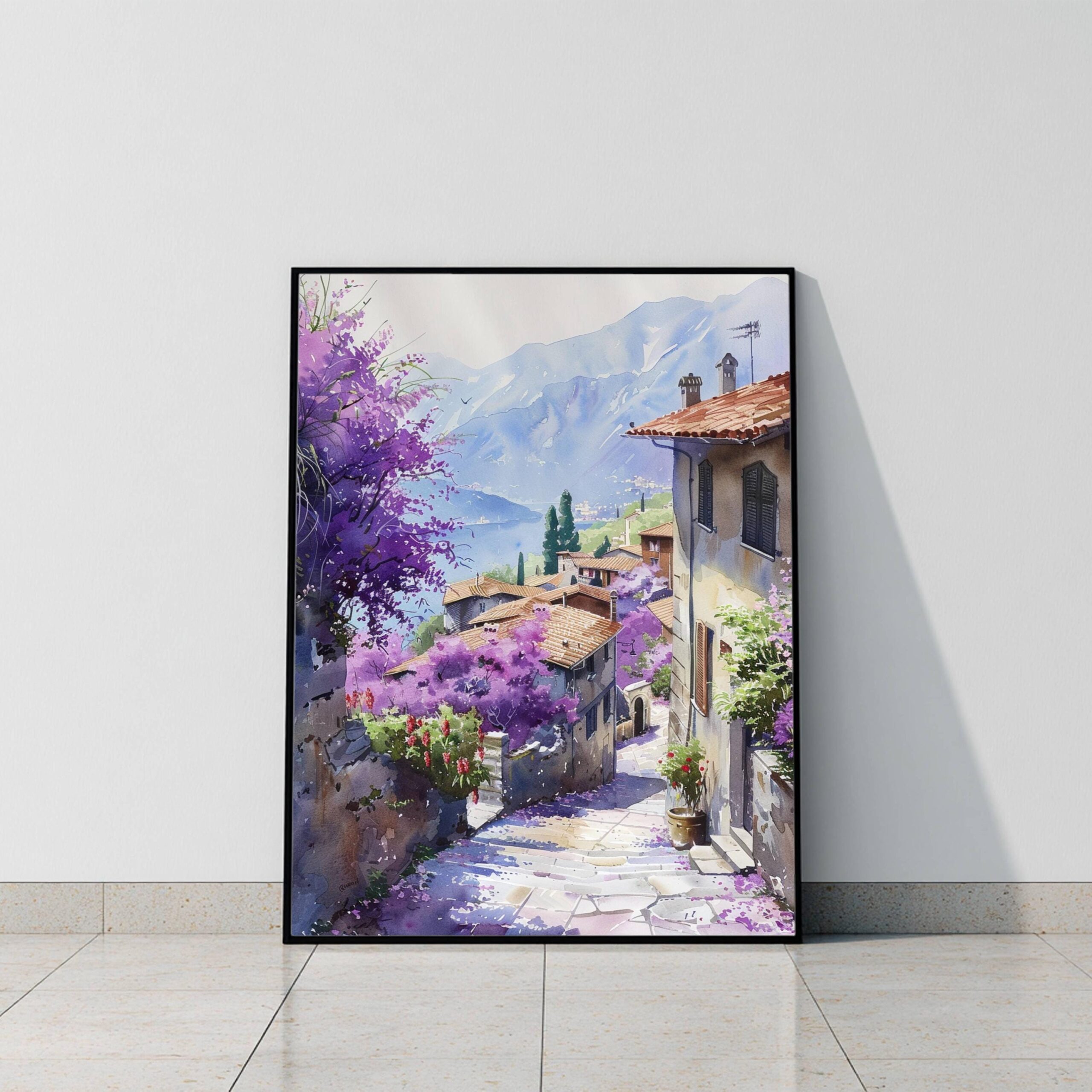 Italy Europe Watercolor Print: Italian Art Travel Poster - Image 9