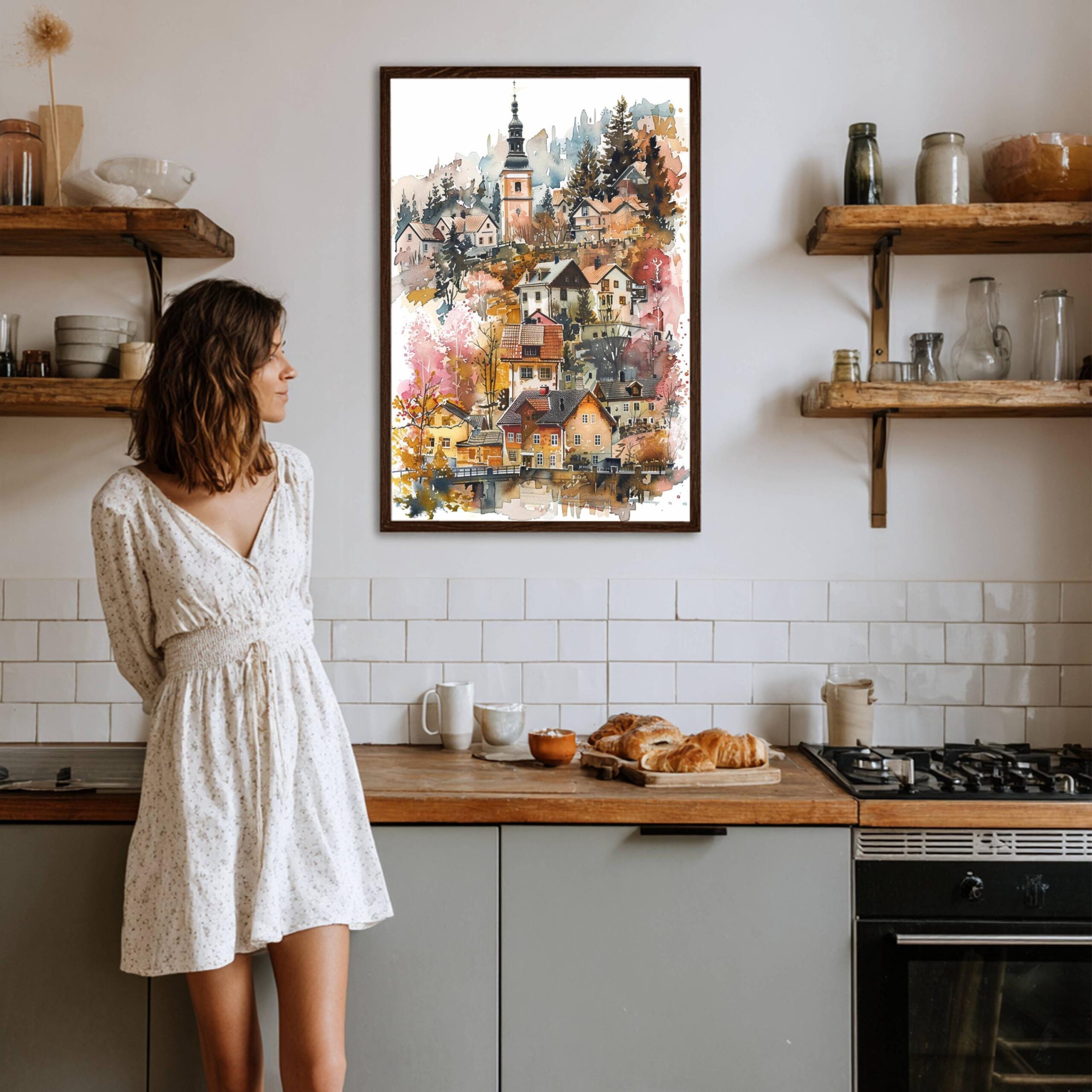 Sweden Scandinavia Watercolor: Europe Travel Poster - Image 6