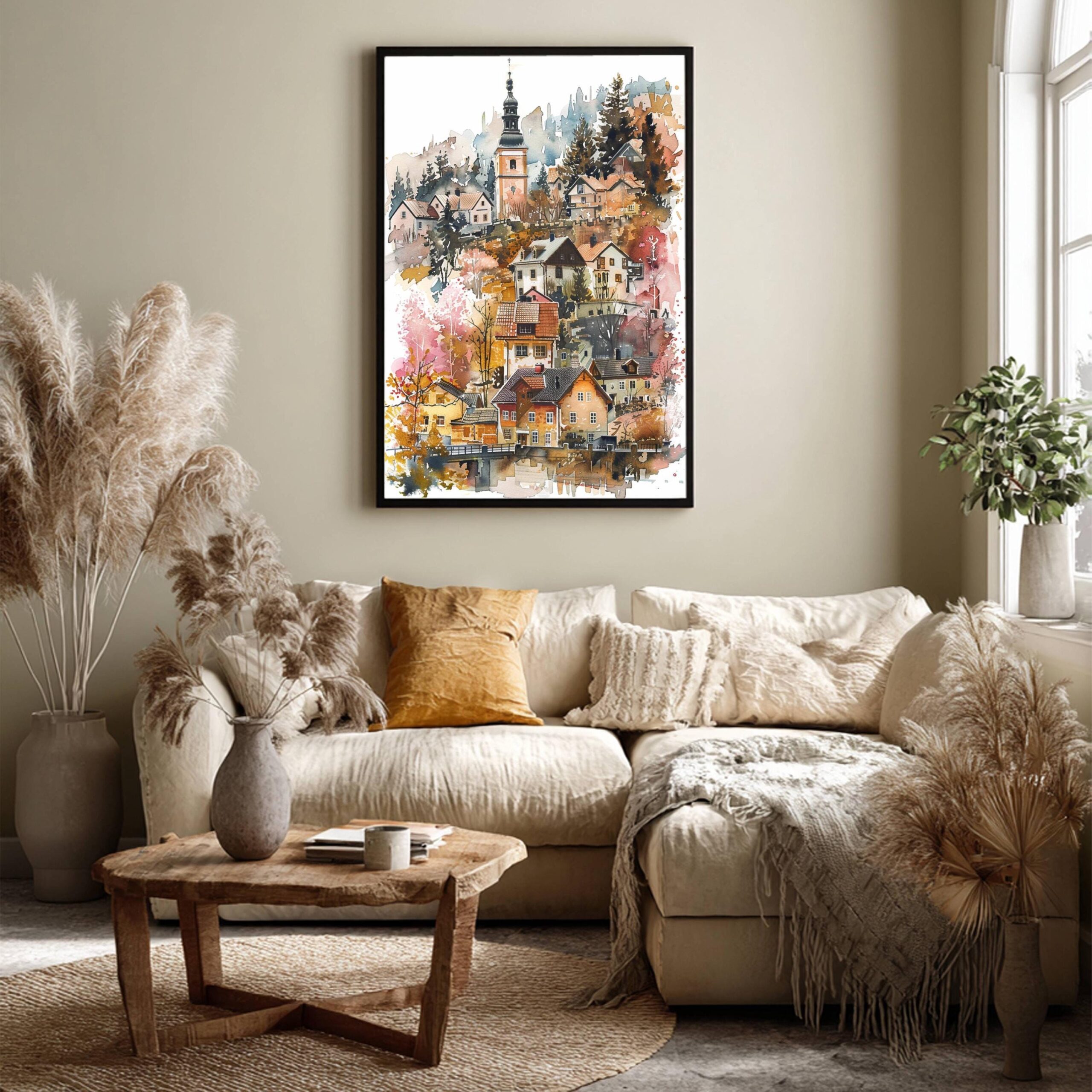 Sweden Scandinavia Watercolor: Europe Travel Poster - Image 9