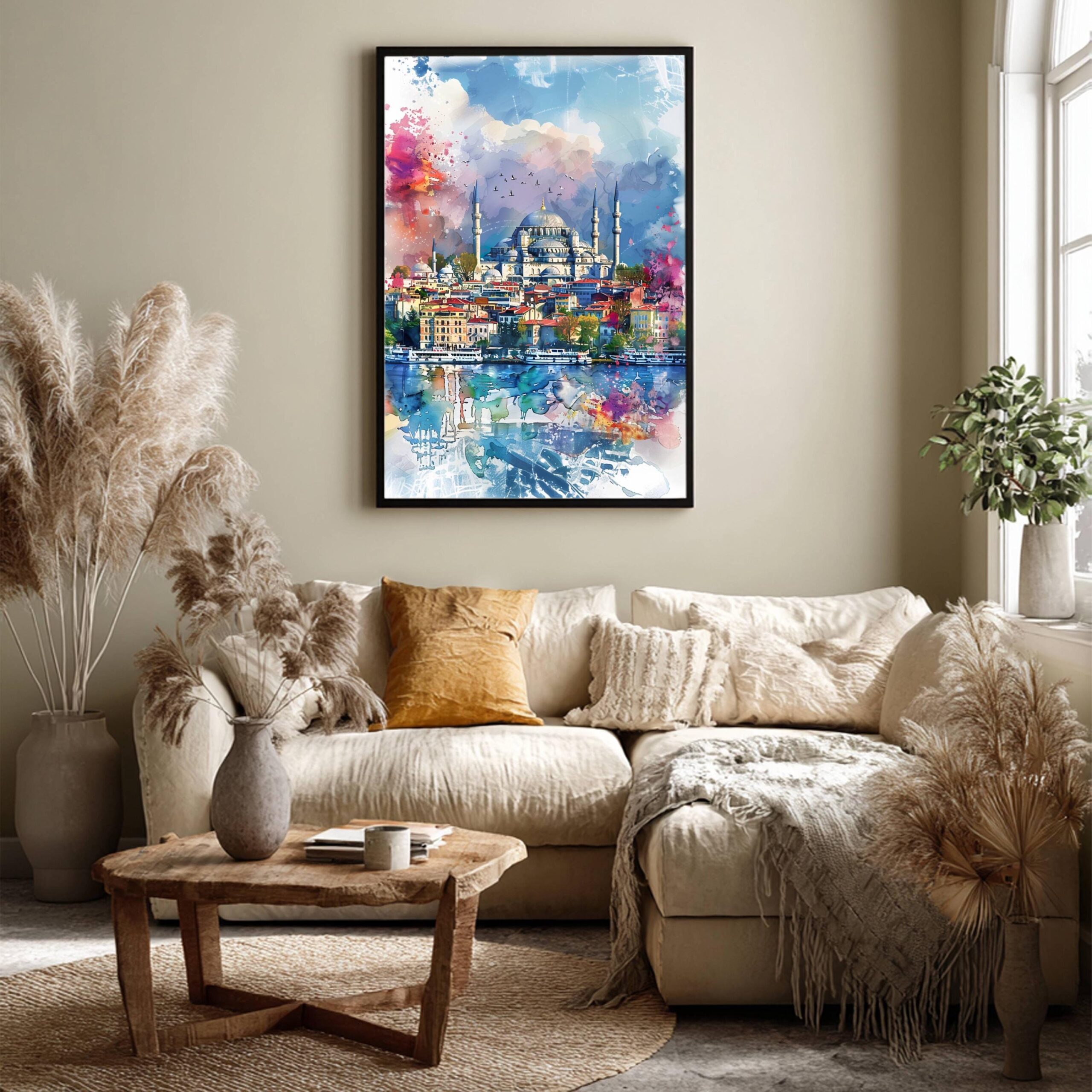 Istanbul Turkey Watercolor Print: Europe Travel Art Poster - Image 8