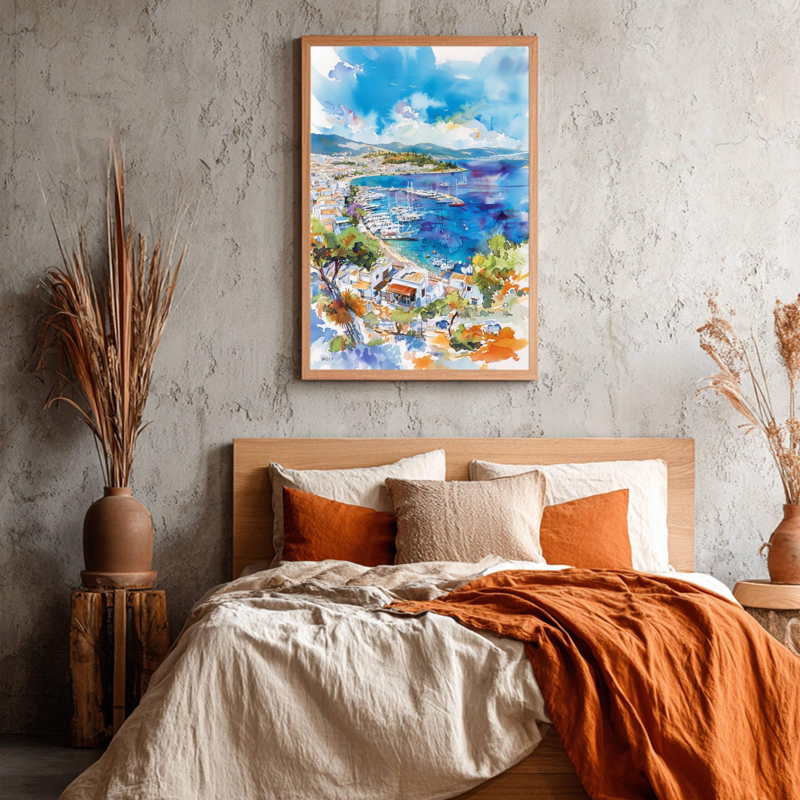 Bodrum Turkey Watercolor Print: Türkiye Europe Travel Art Poster - Image 7