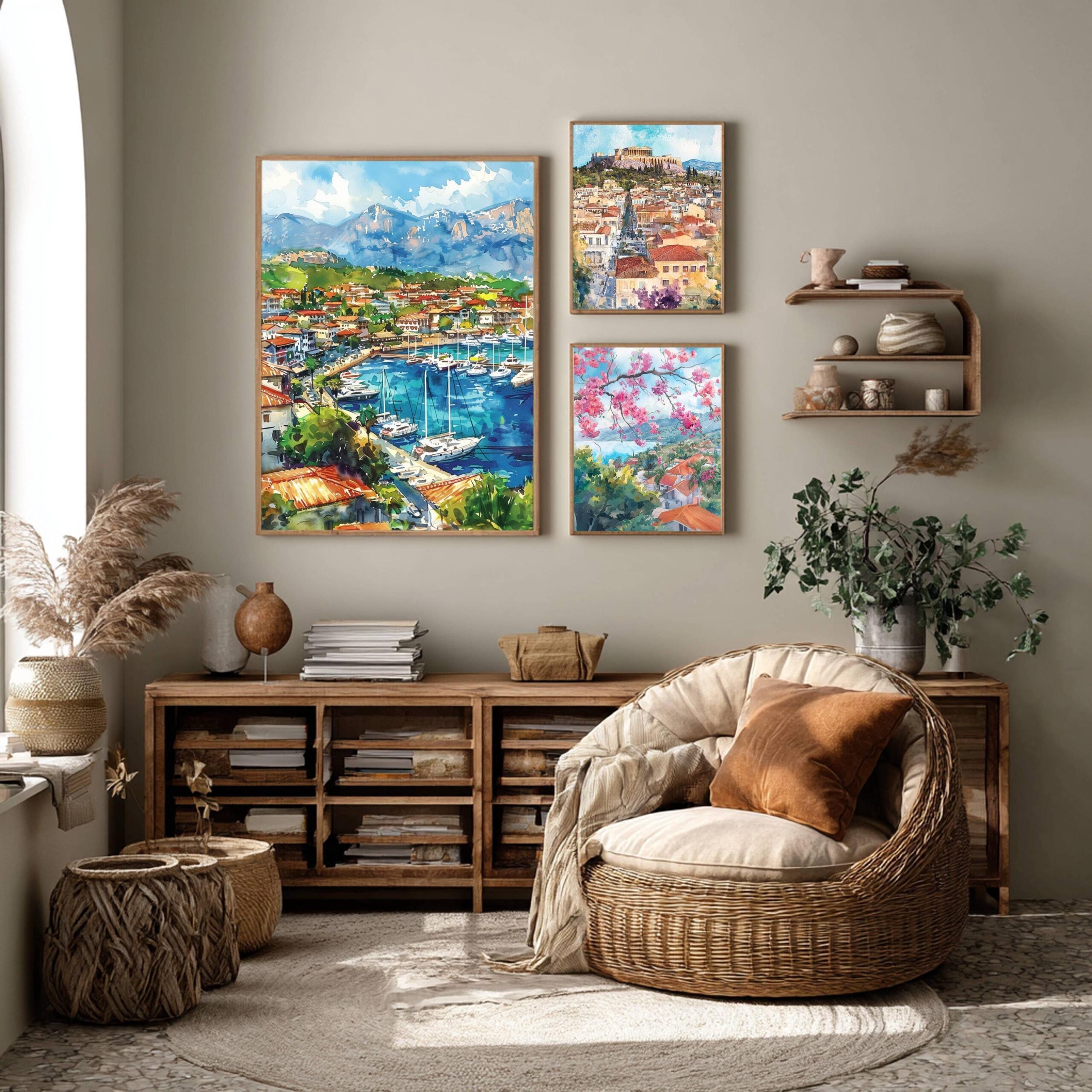 Antalya Turkey Watercolor Print: Europe Travel Art Poster - Image 2