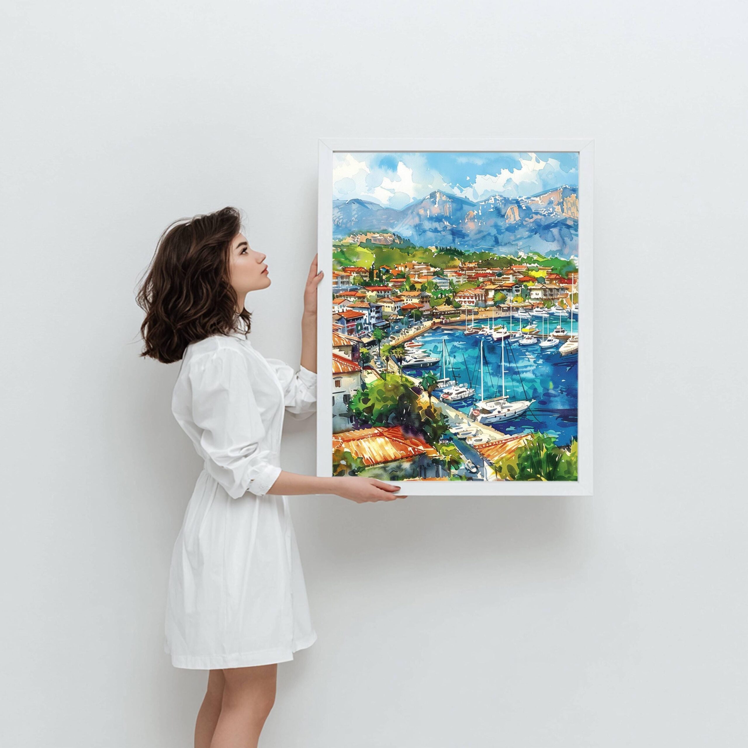 Antalya Turkey Watercolor Print: Europe Travel Art Poster - Image 4