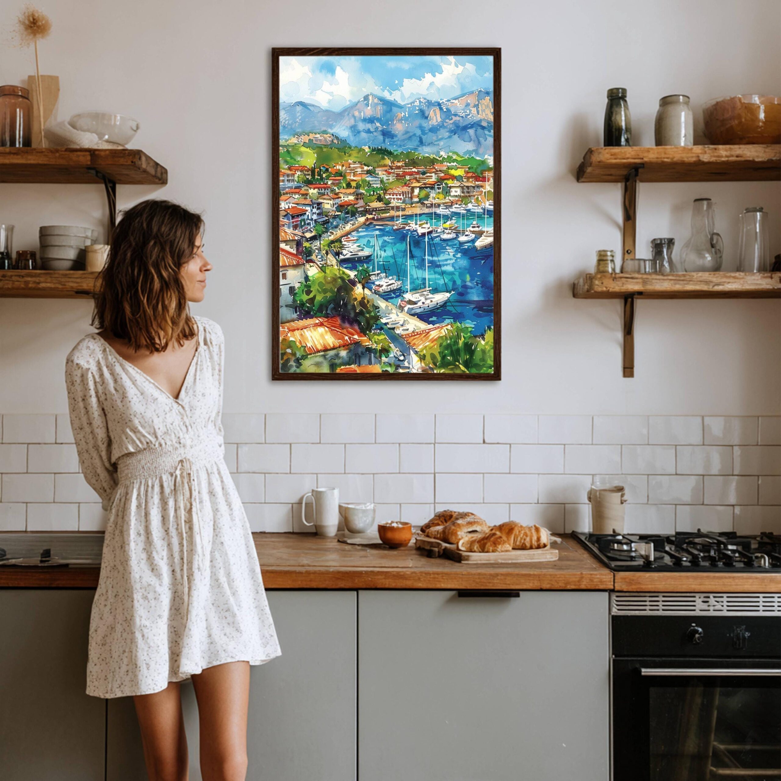 Antalya Turkey Watercolor Print: Europe Travel Art Poster - Image 5