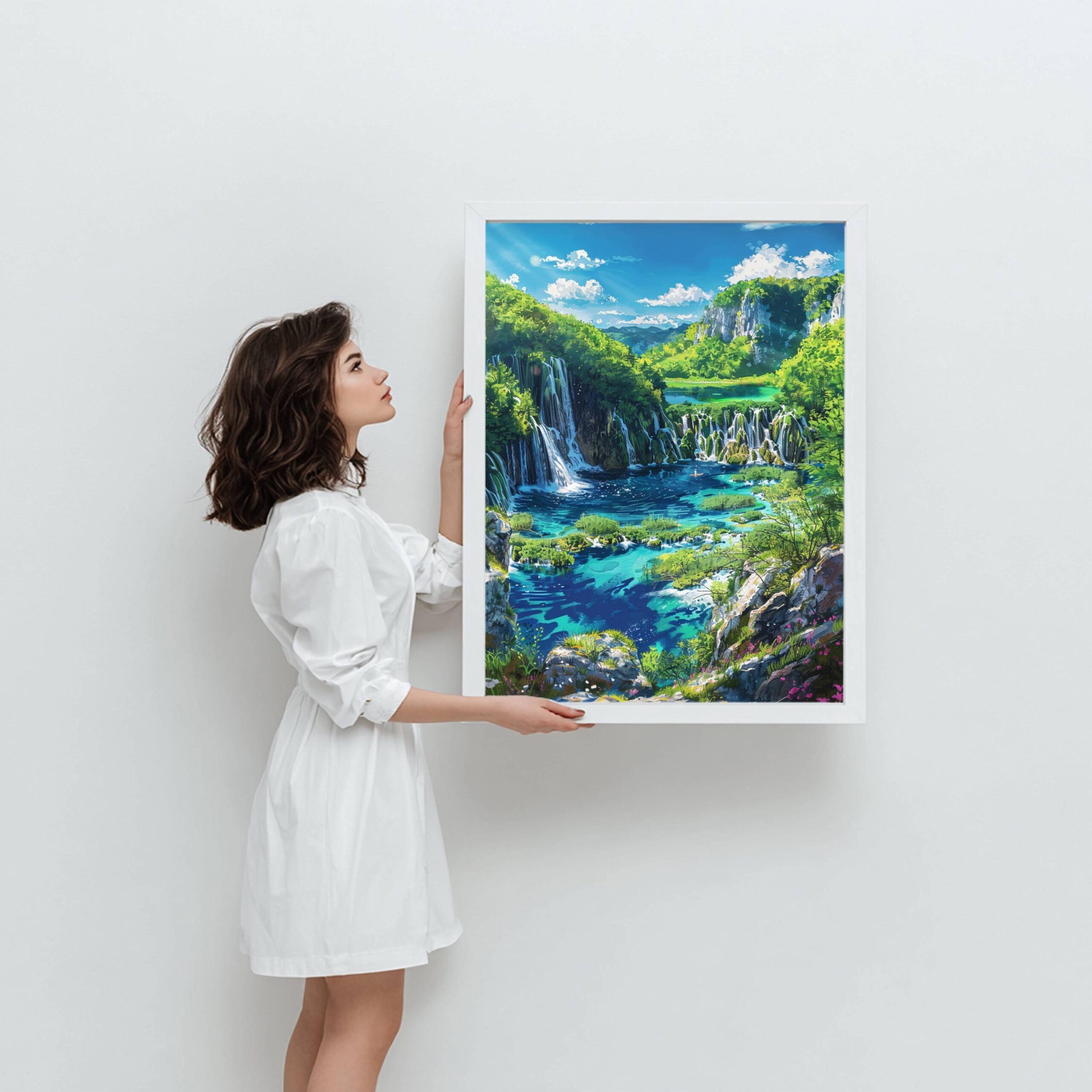 Plitvice National Park Croatia Watercolor Print: European Travel Poster - Image 5