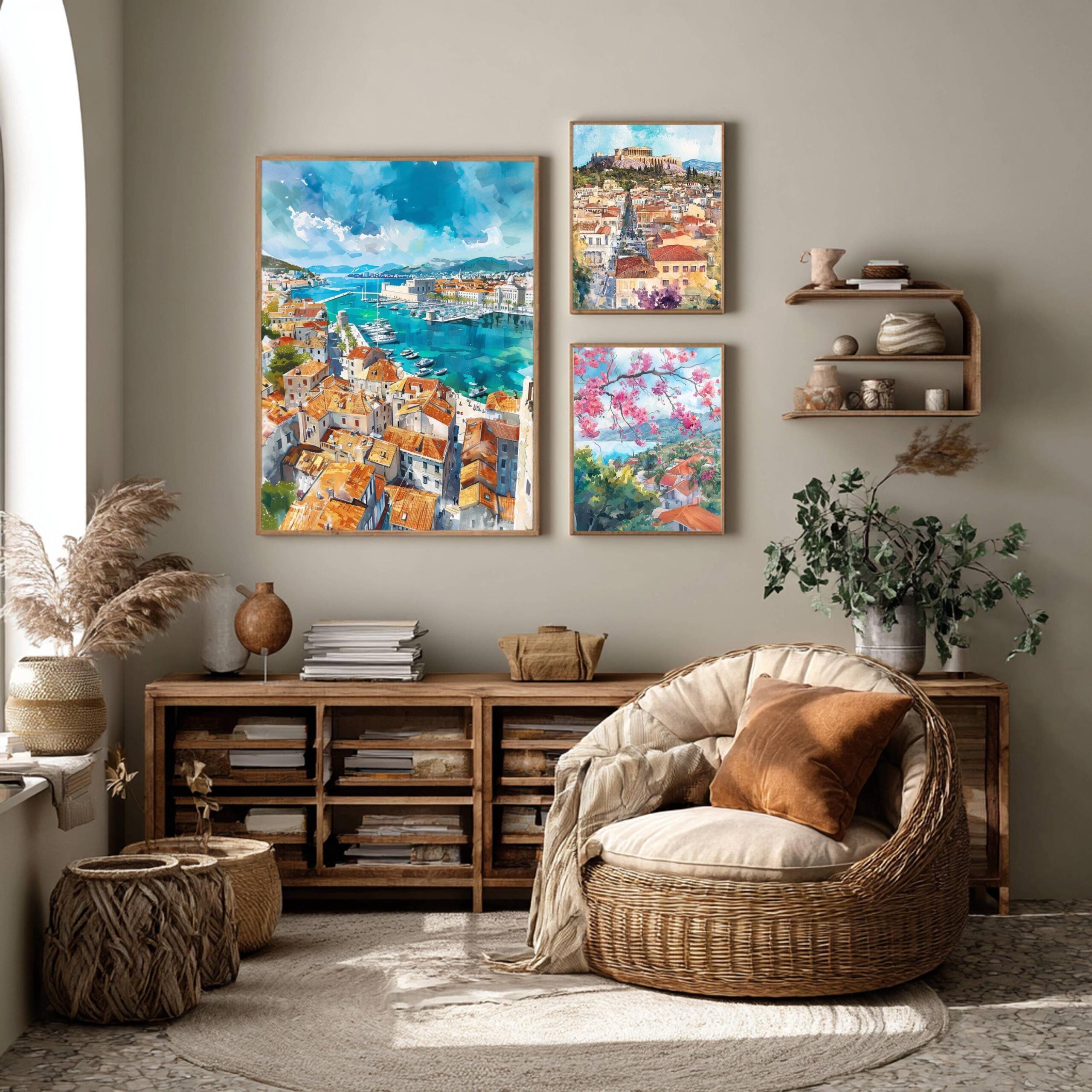 Split Croatia Watercolor Print: European Travel Poster - Image 3
