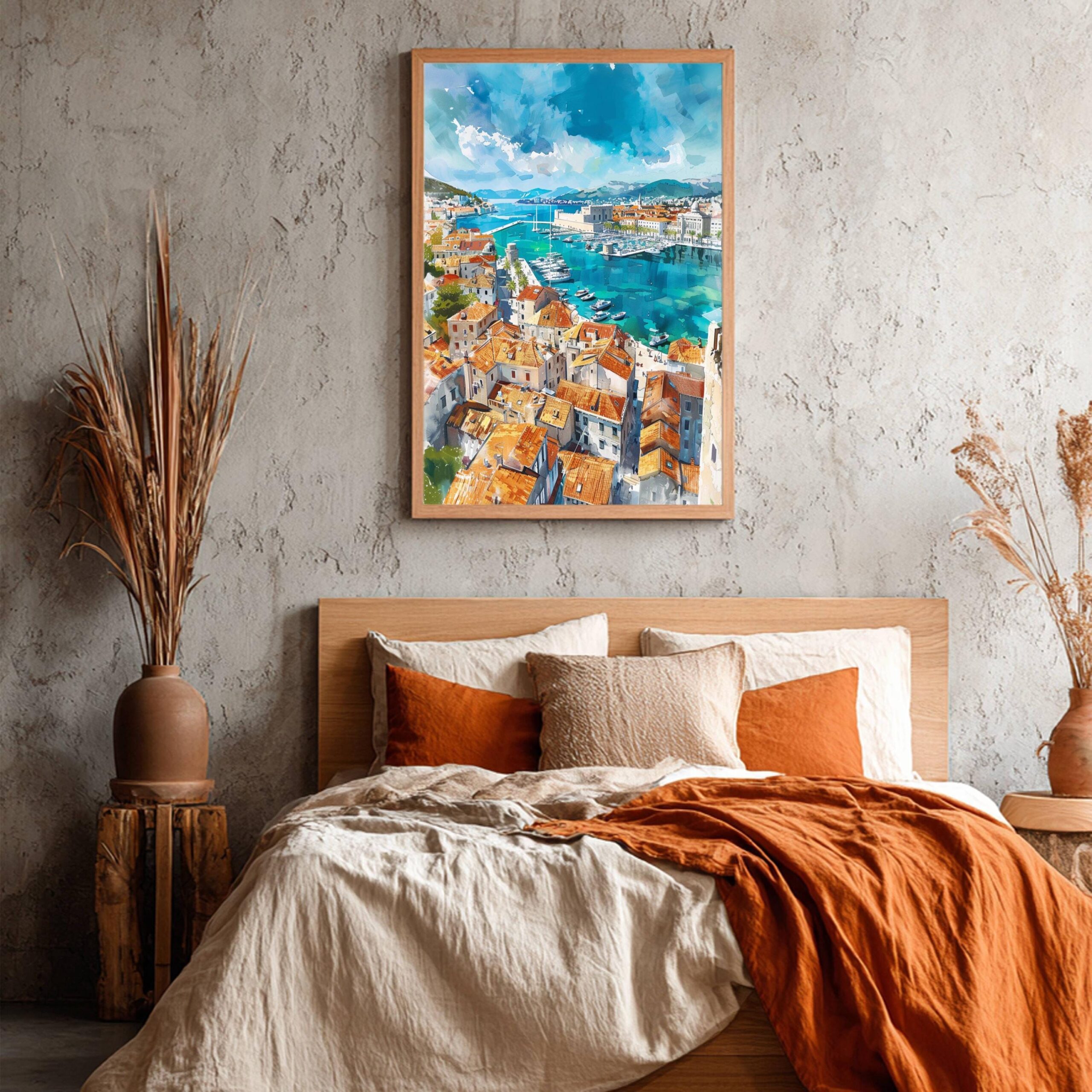 Split Croatia Watercolor Print: European Travel Poster - Image 8