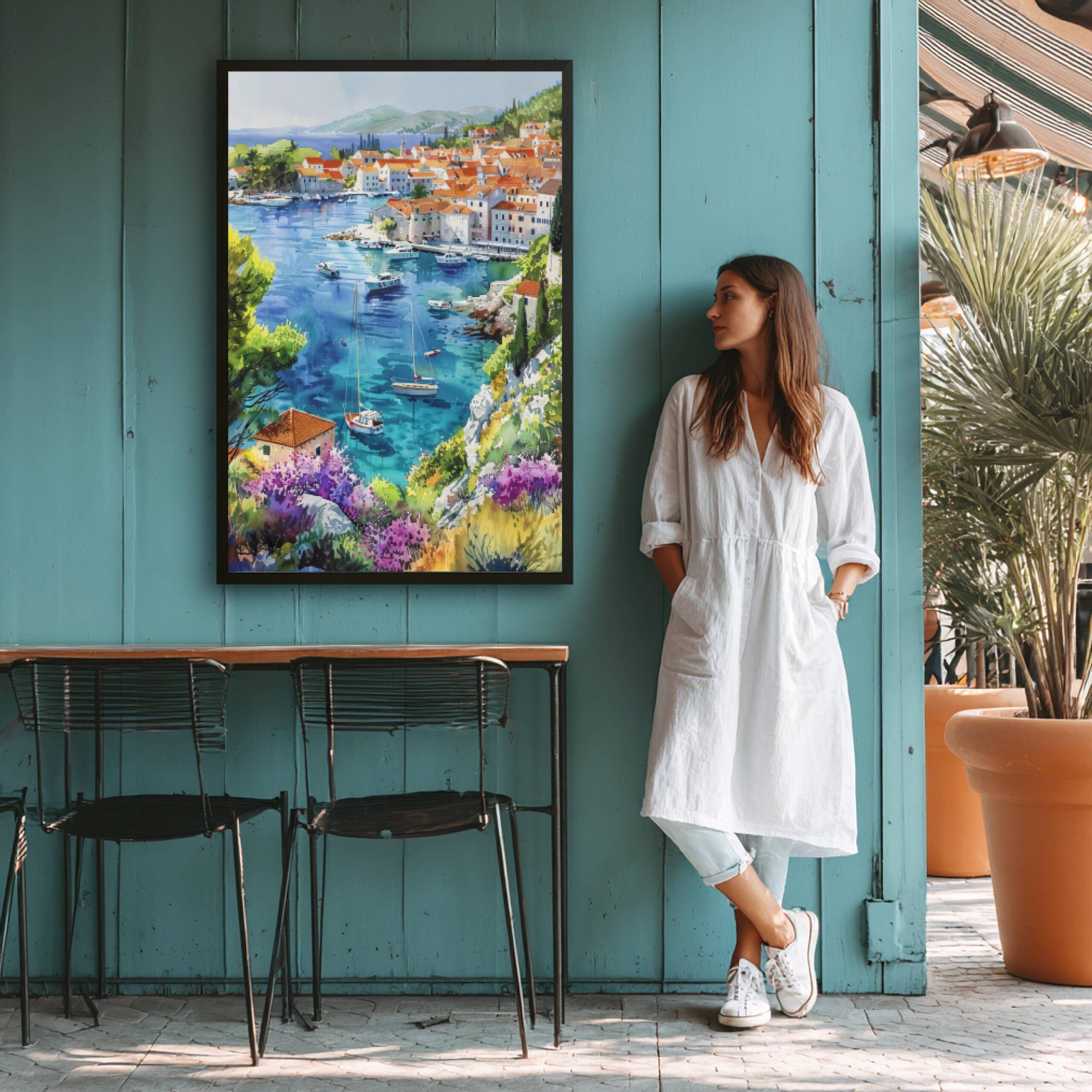 Hvar Island Croatia Watercolor Print: European Travel Art Poster - Image 6