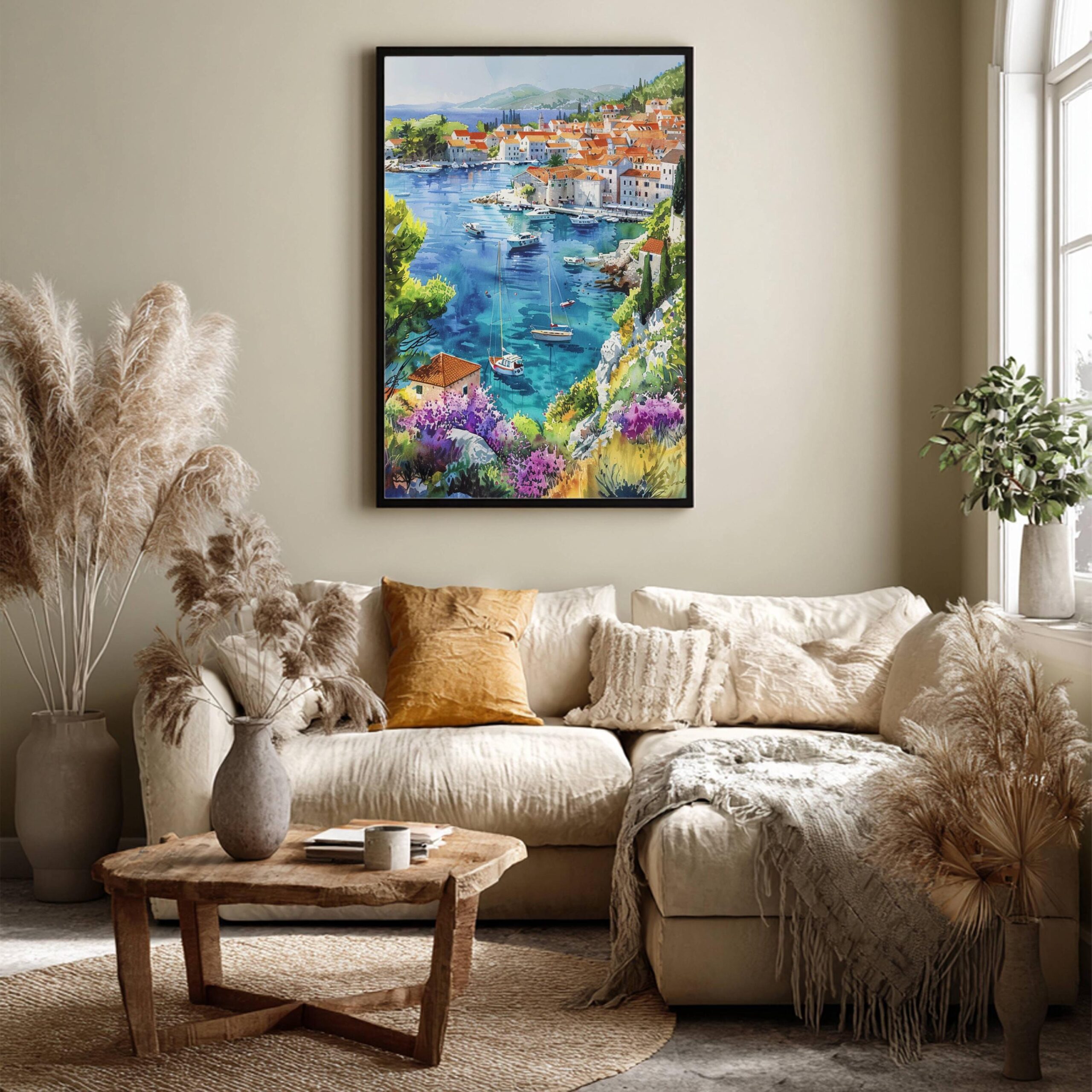 Hvar Island Croatia Watercolor Print: European Travel Art Poster - Image 8