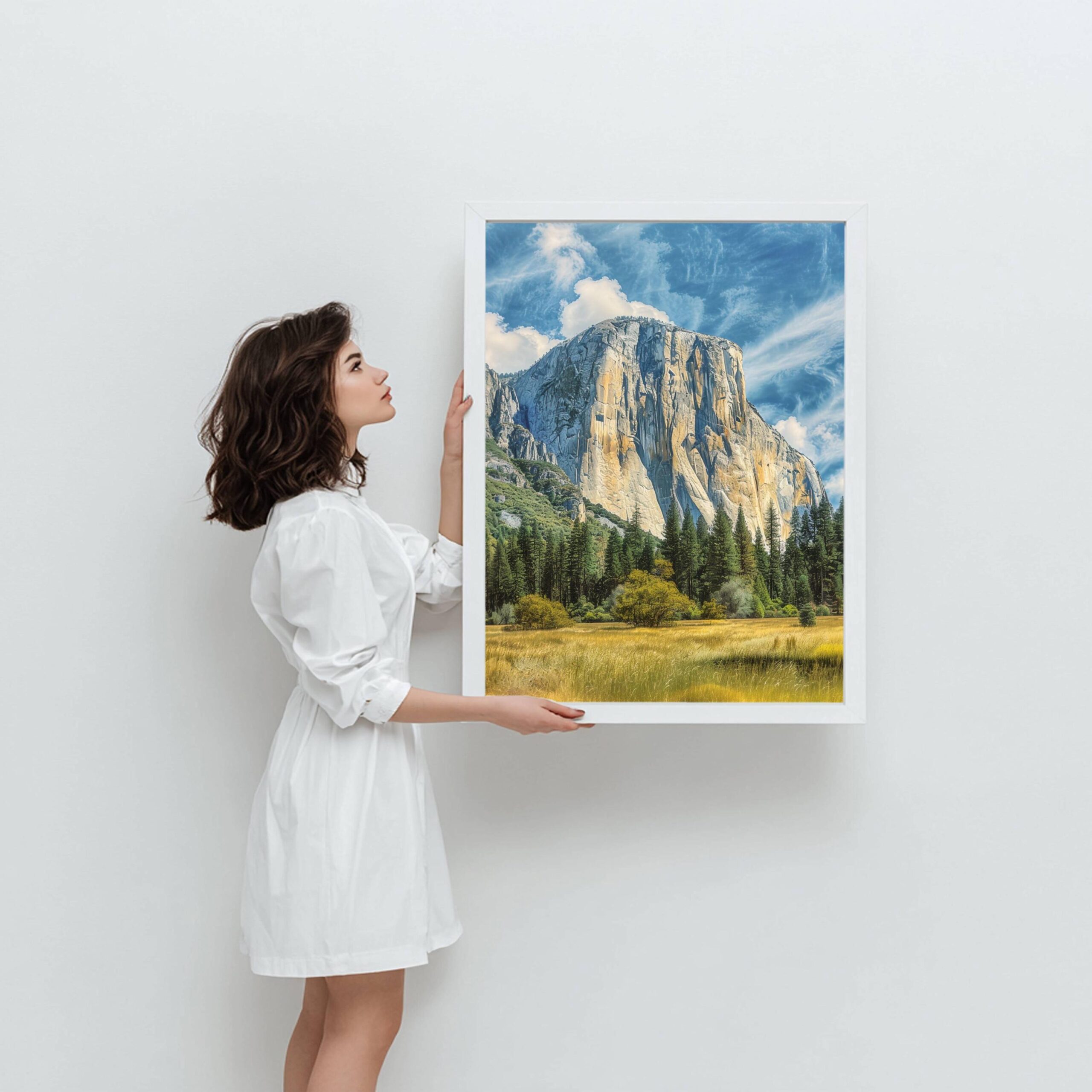 El Capitan Mountain Yosemite National Park California Watercolor: USA Travel Art Poster - Image 4