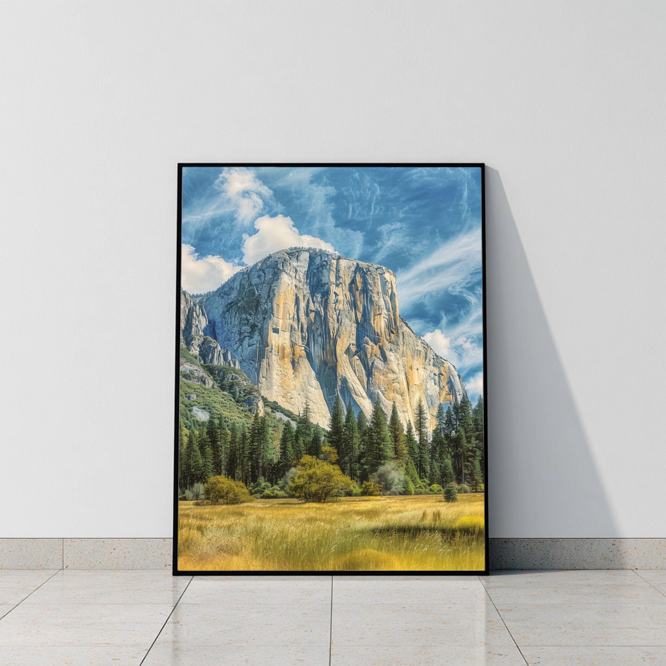 El Capitan Mountain Yosemite National Park California Watercolor: USA Travel Art Poster - Image 9