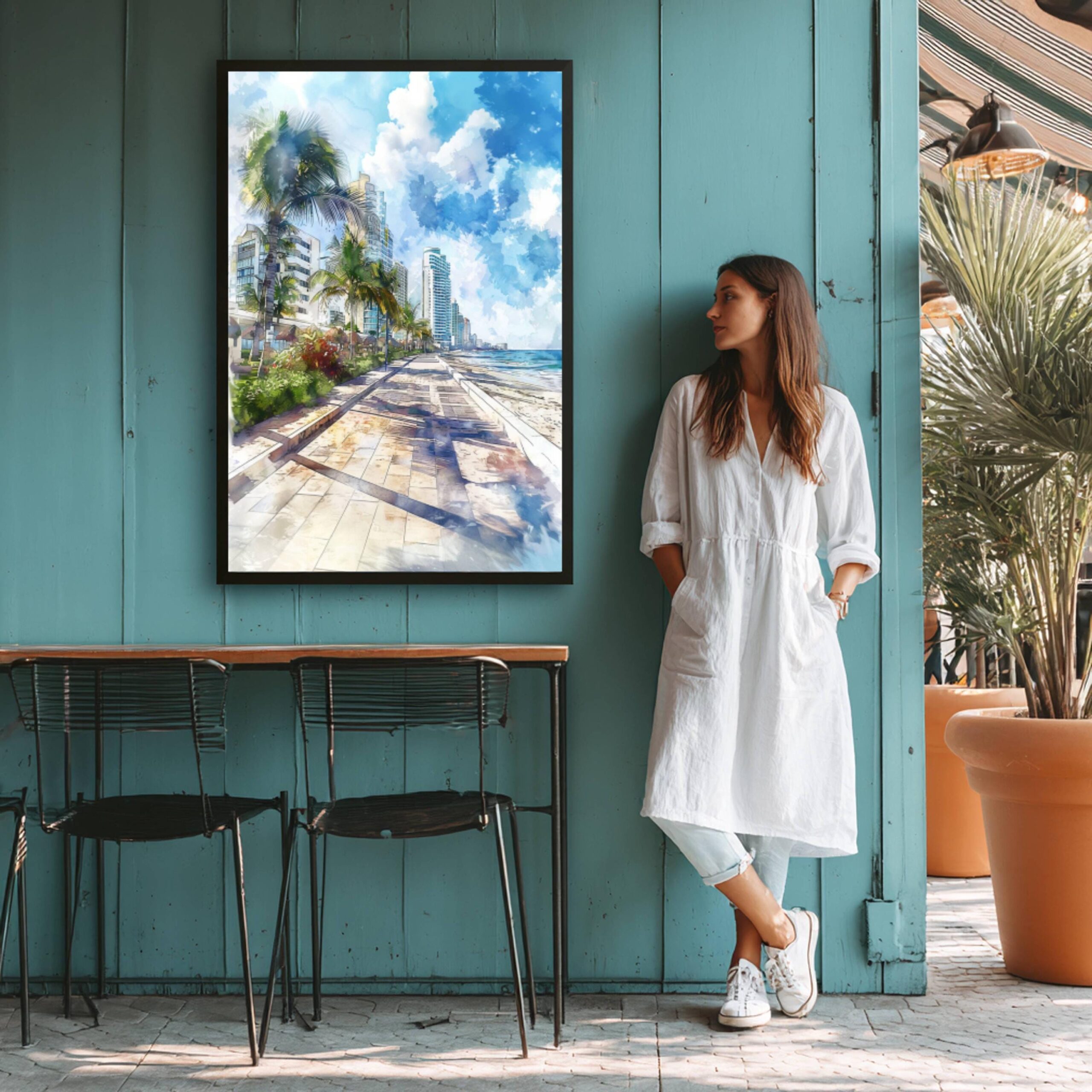 Cancún Mexico Watercolor Print : North America Travel Art Poster - Image 6