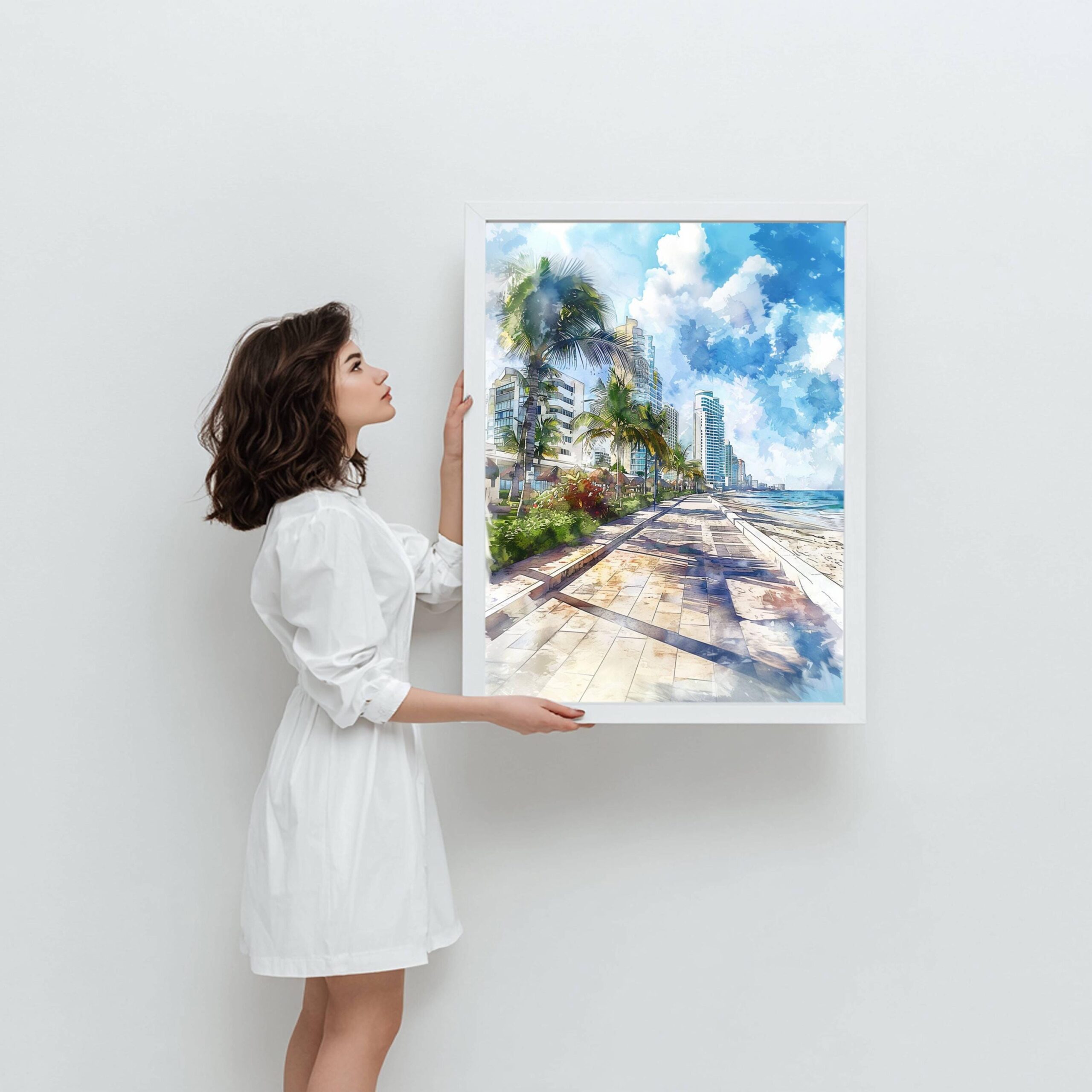 Cancún Mexico Watercolor Print : North America Travel Art Poster - Image 4