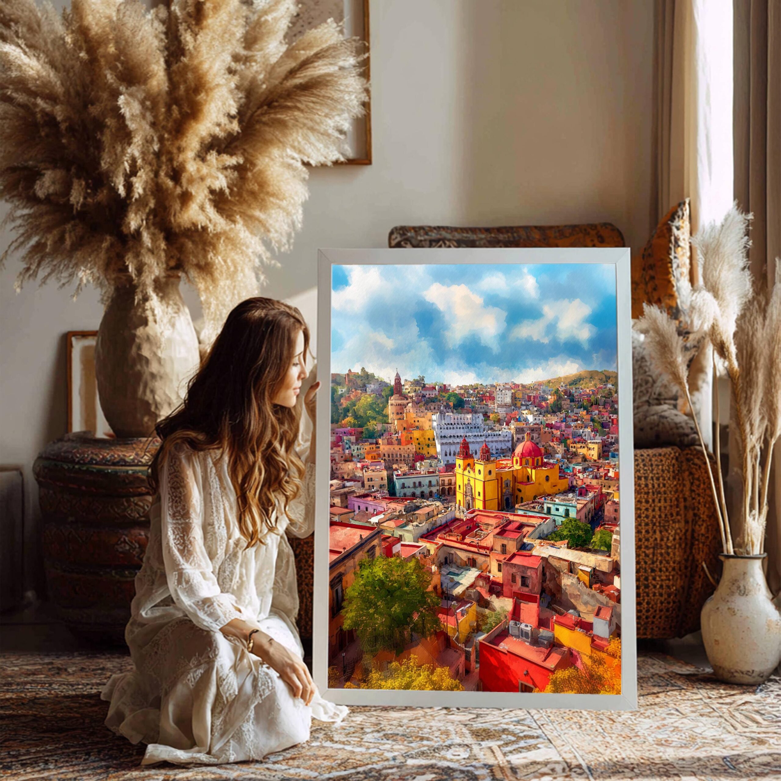 Guanajuato Mexico Watercolor Print: North America Travel Art Poster - Image 3