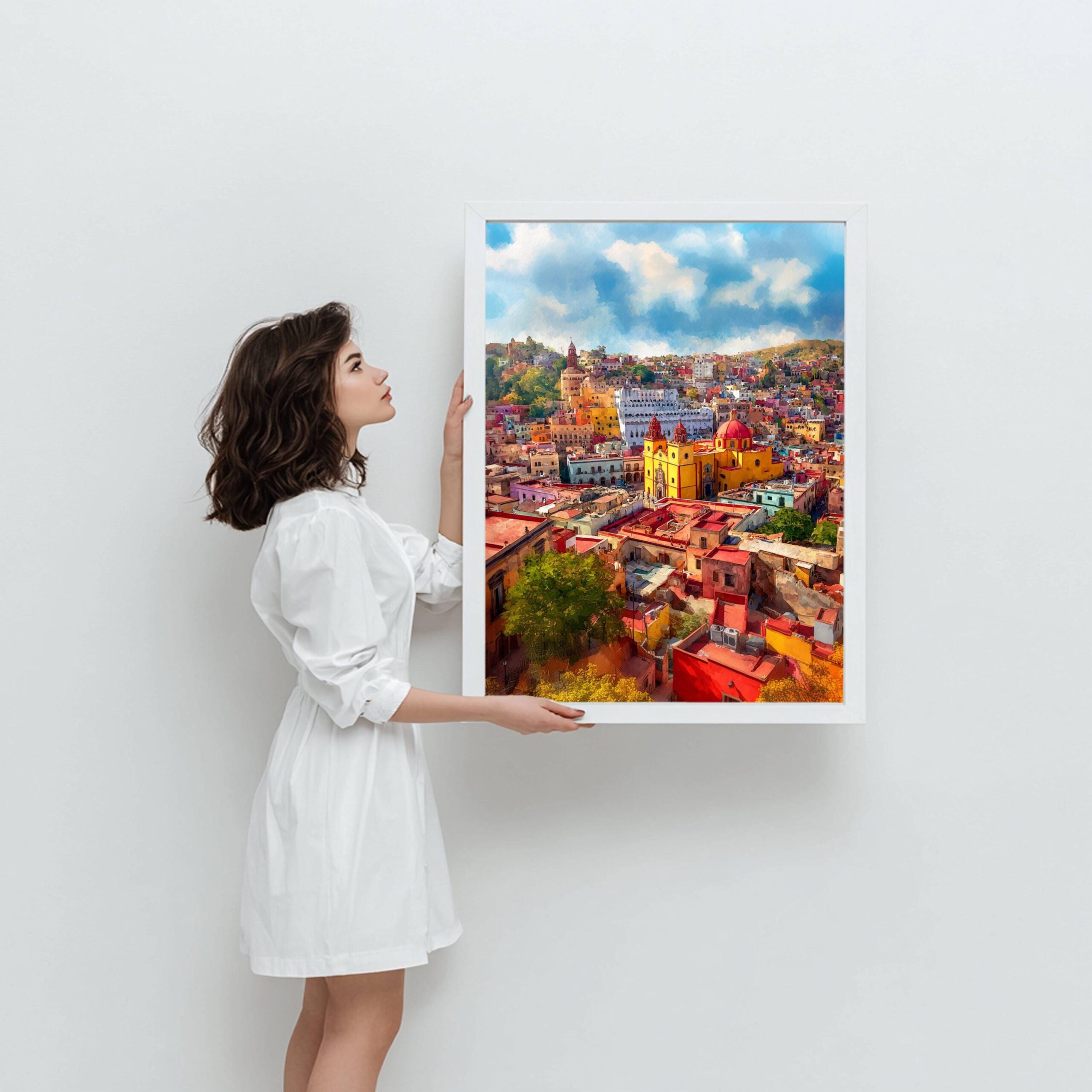 Guanajuato Mexico Watercolor Print: North America Travel Art Poster - Image 4
