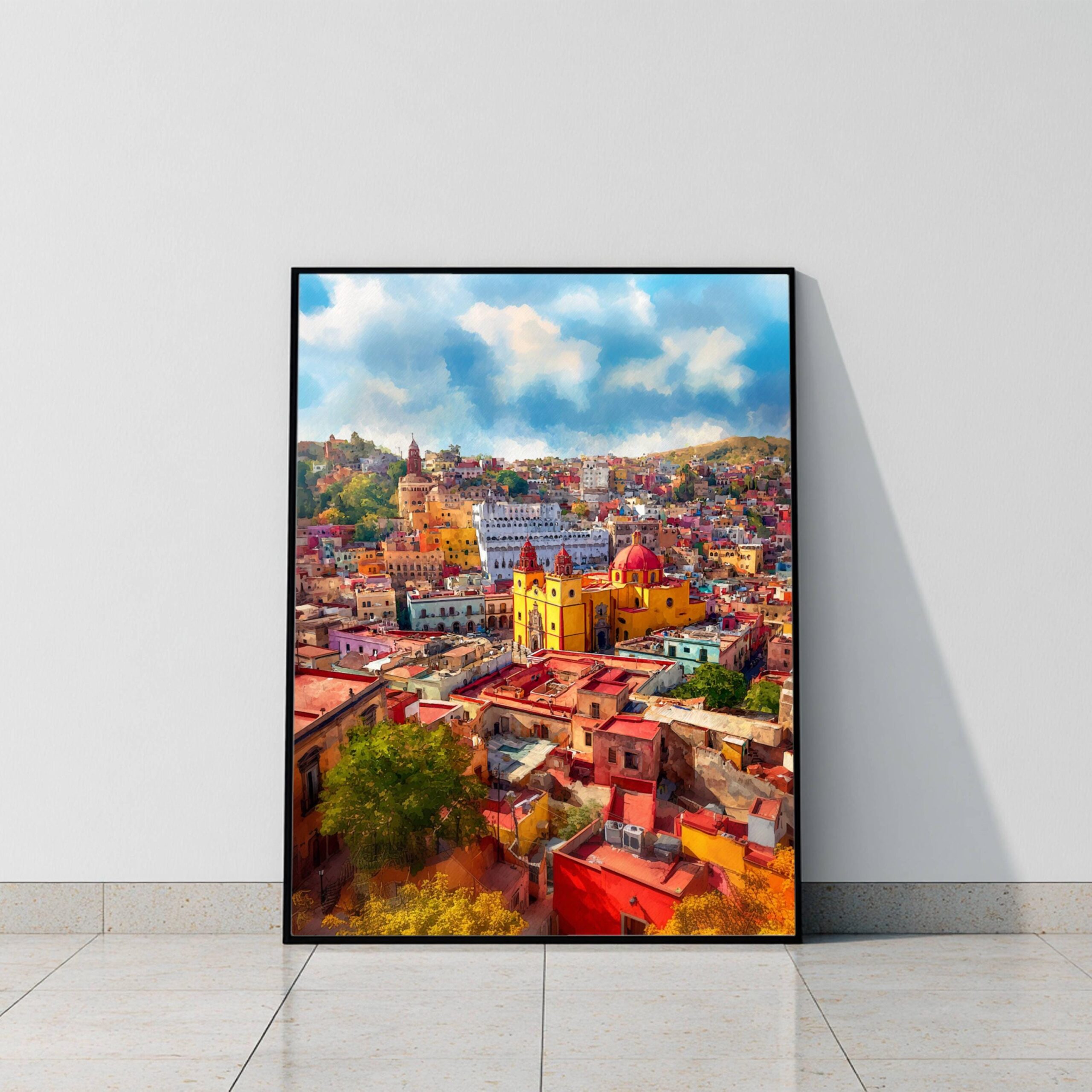 Guanajuato Mexico Watercolor Print: North America Travel Art Poster - Image 9